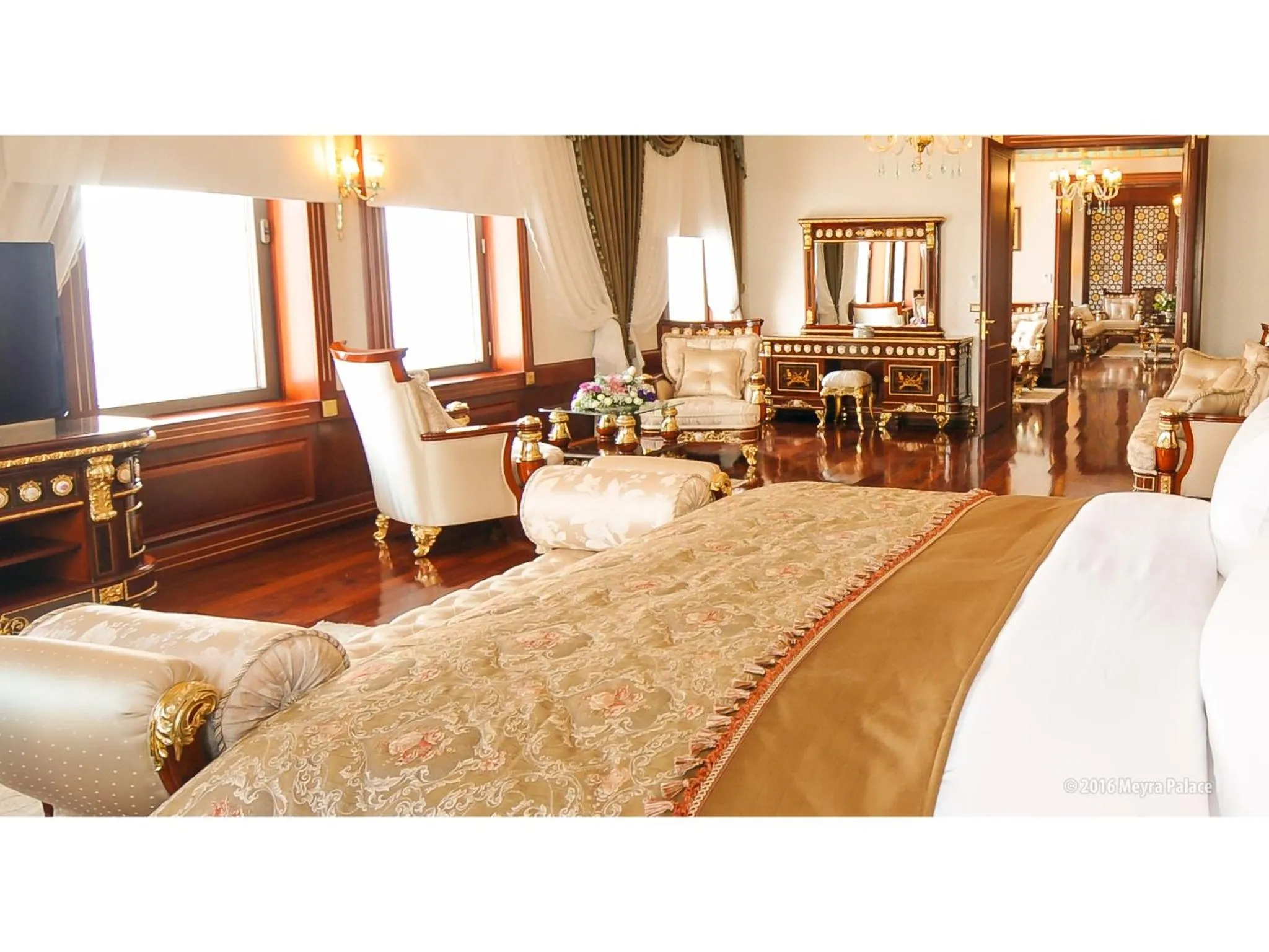 Bedroom, Bed in Meyra Palace