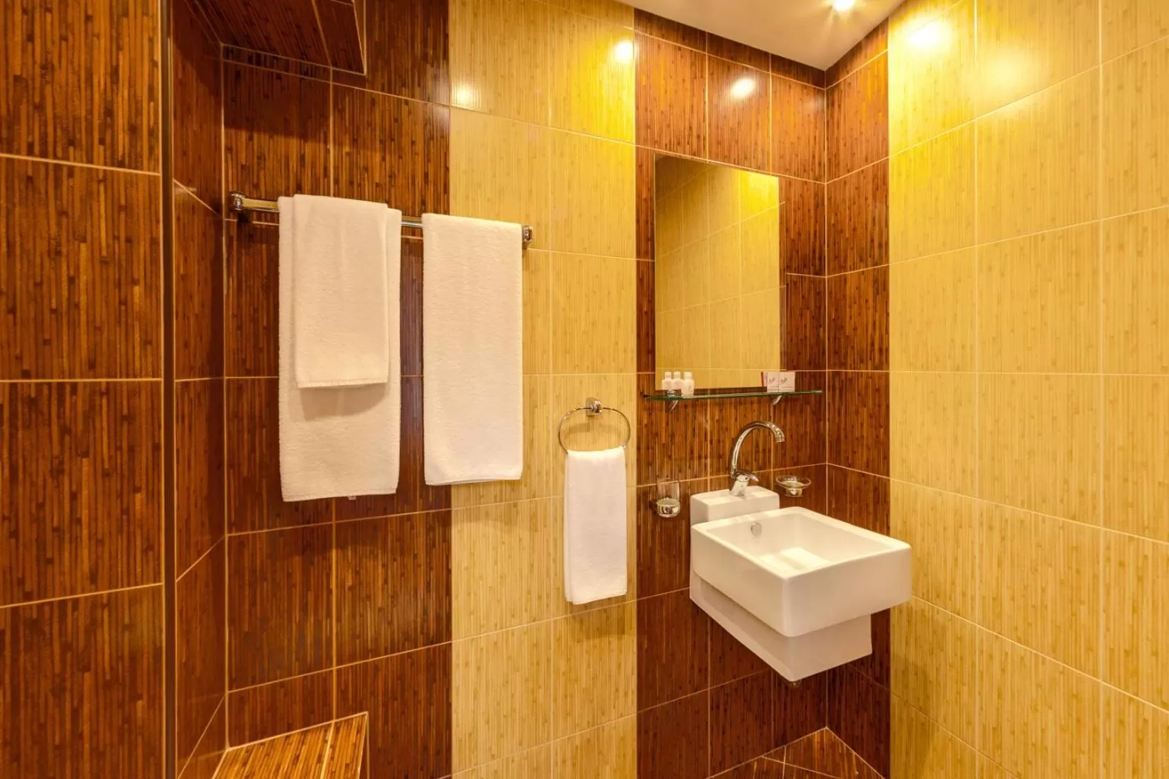 Bathroom in Eleganza Family Hotel - Free Parking
