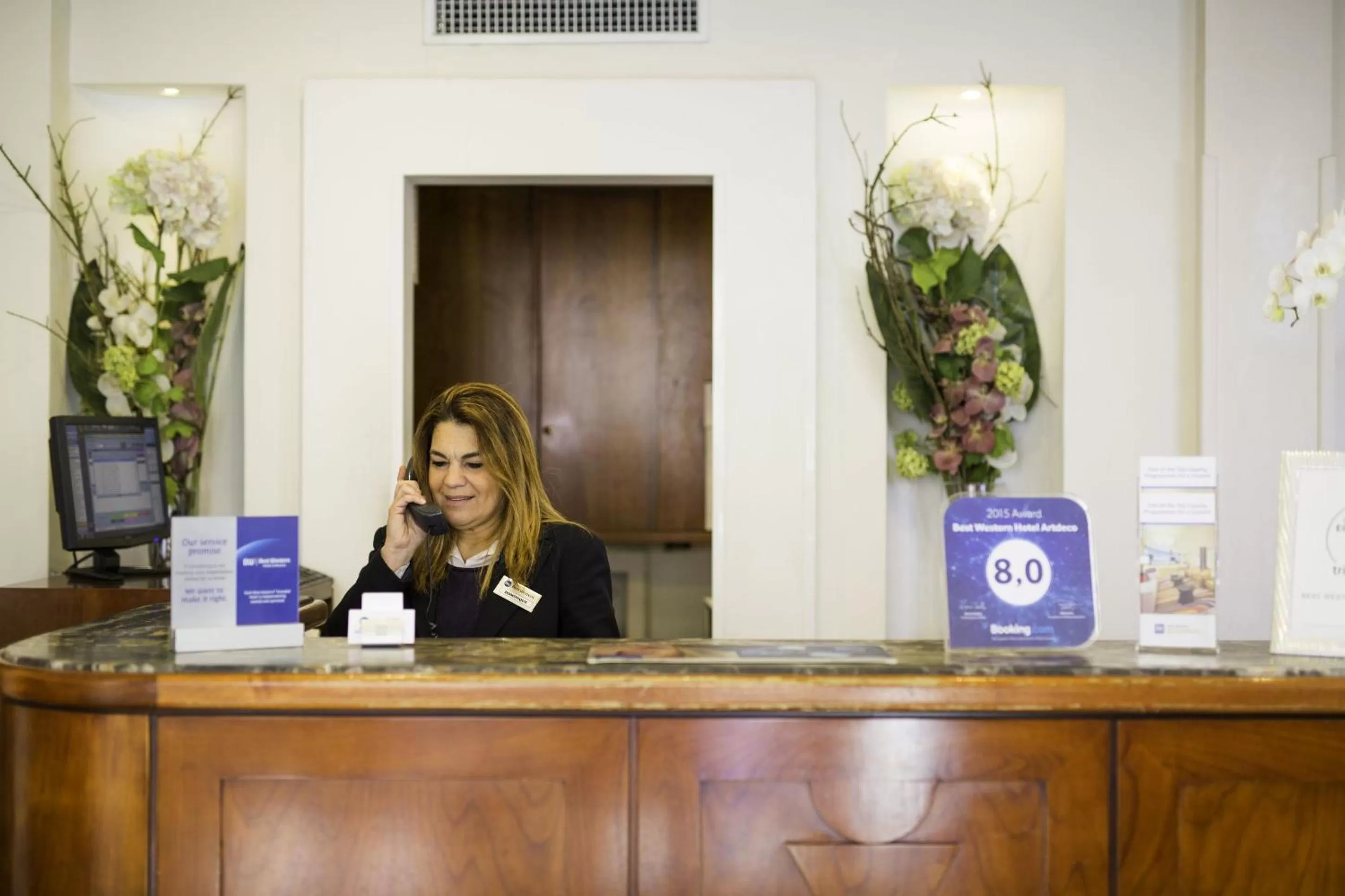 Lobby or reception in Best Western Hotel Artdeco