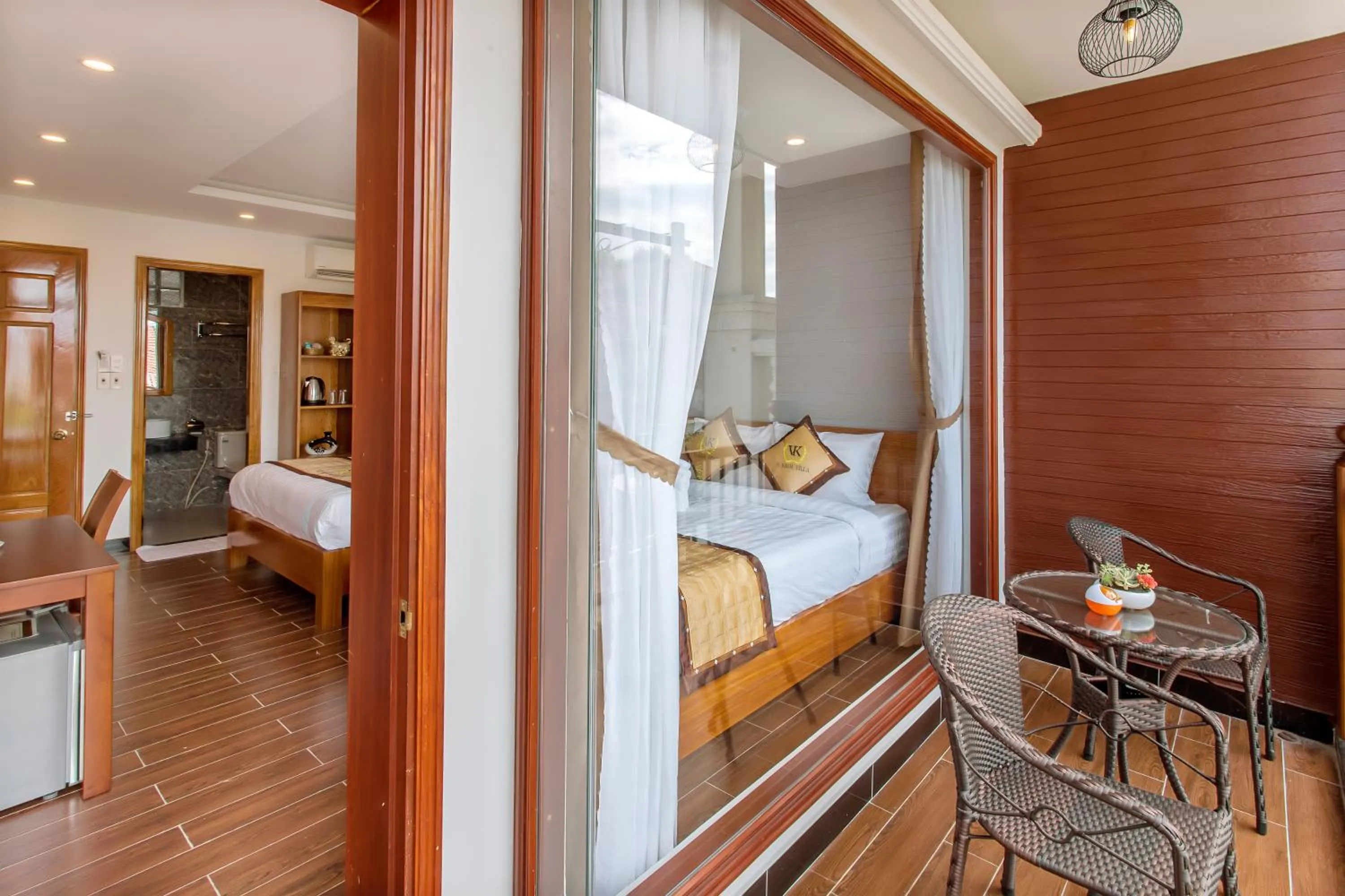 Balcony/Terrace, Bed in Hoi An Vi Khoa Villa