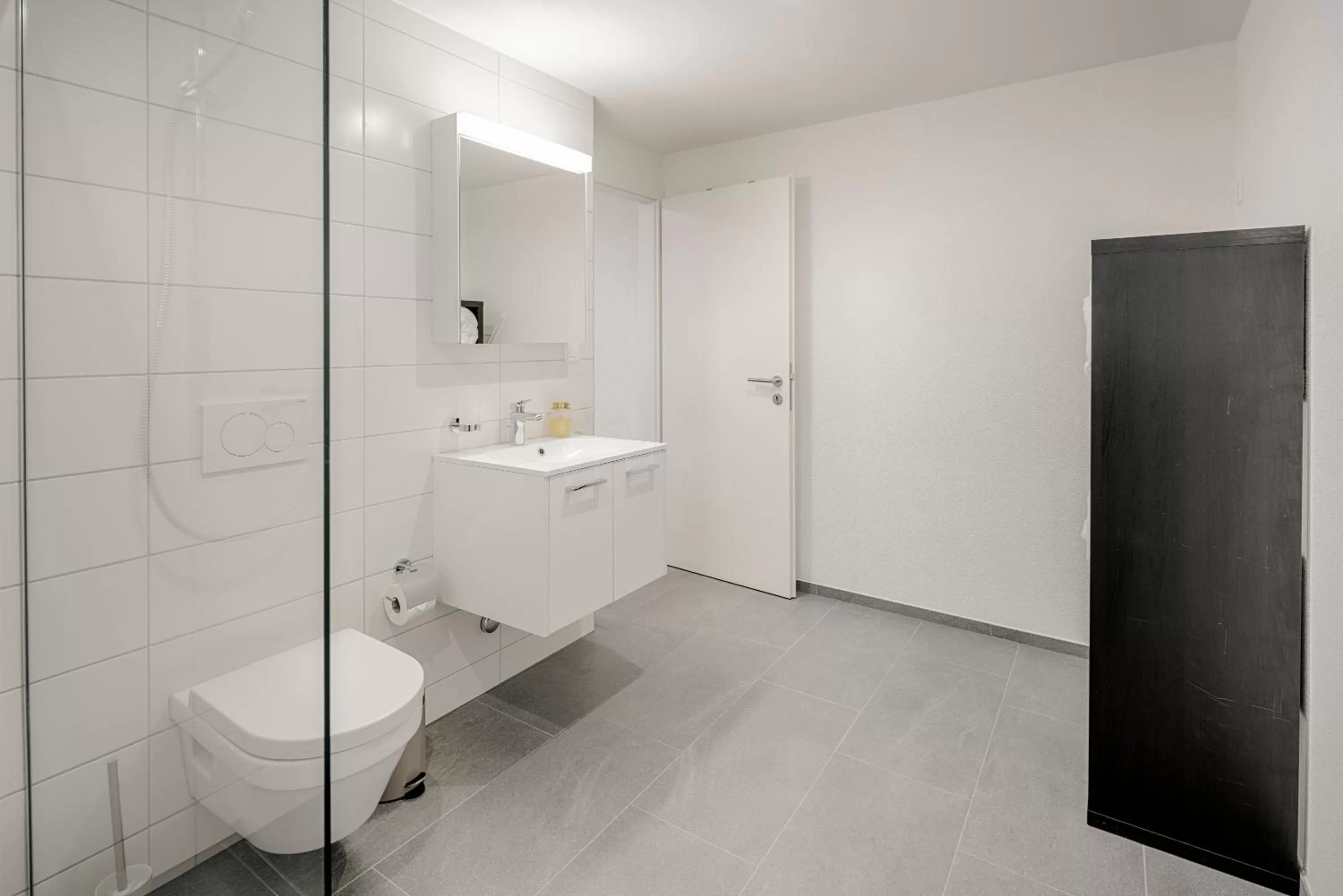 Shower in VISIMO Apartments St Georgen-Strasse St Gallen - Design City Nature