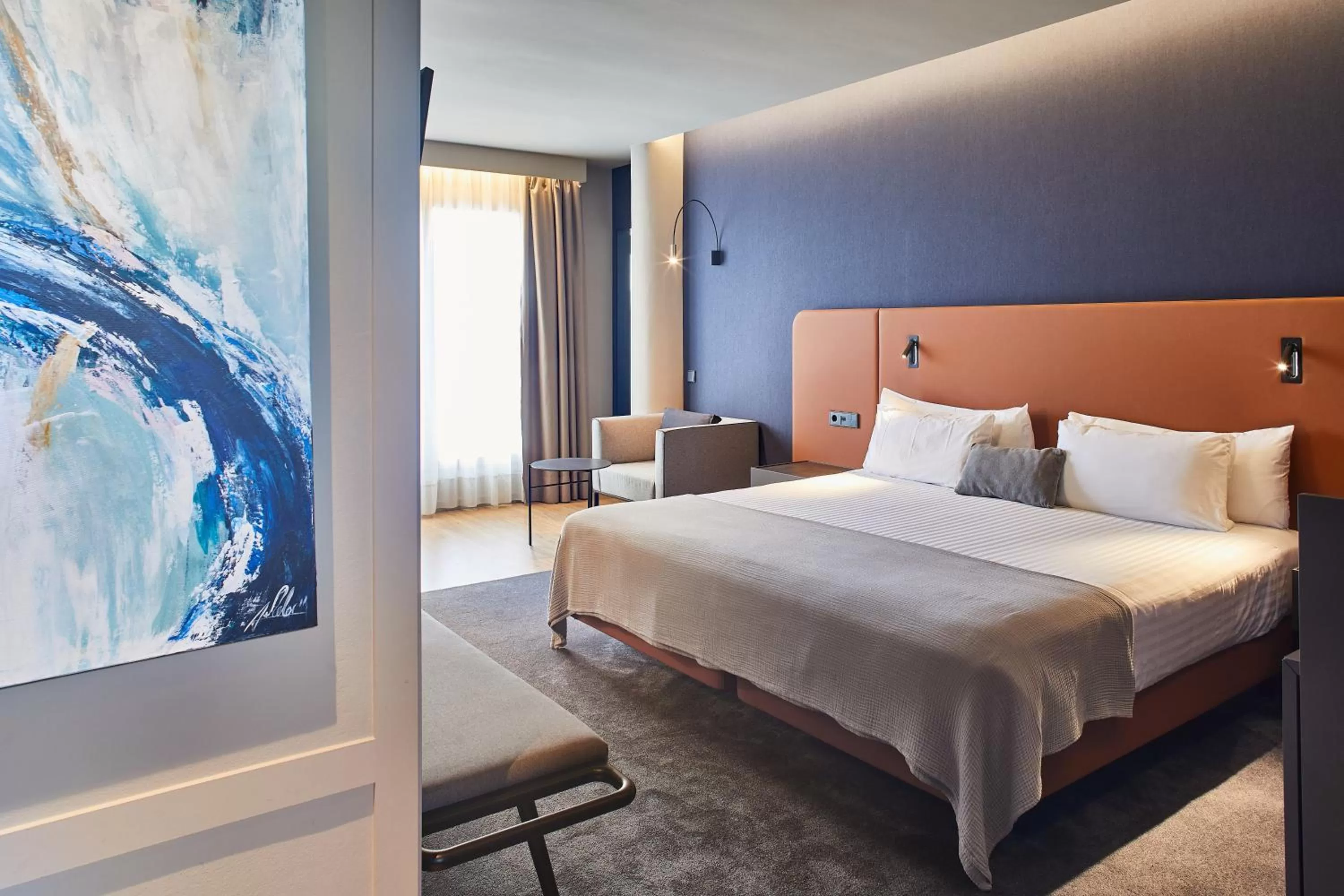 Bedroom, Bed in Silken Ramblas