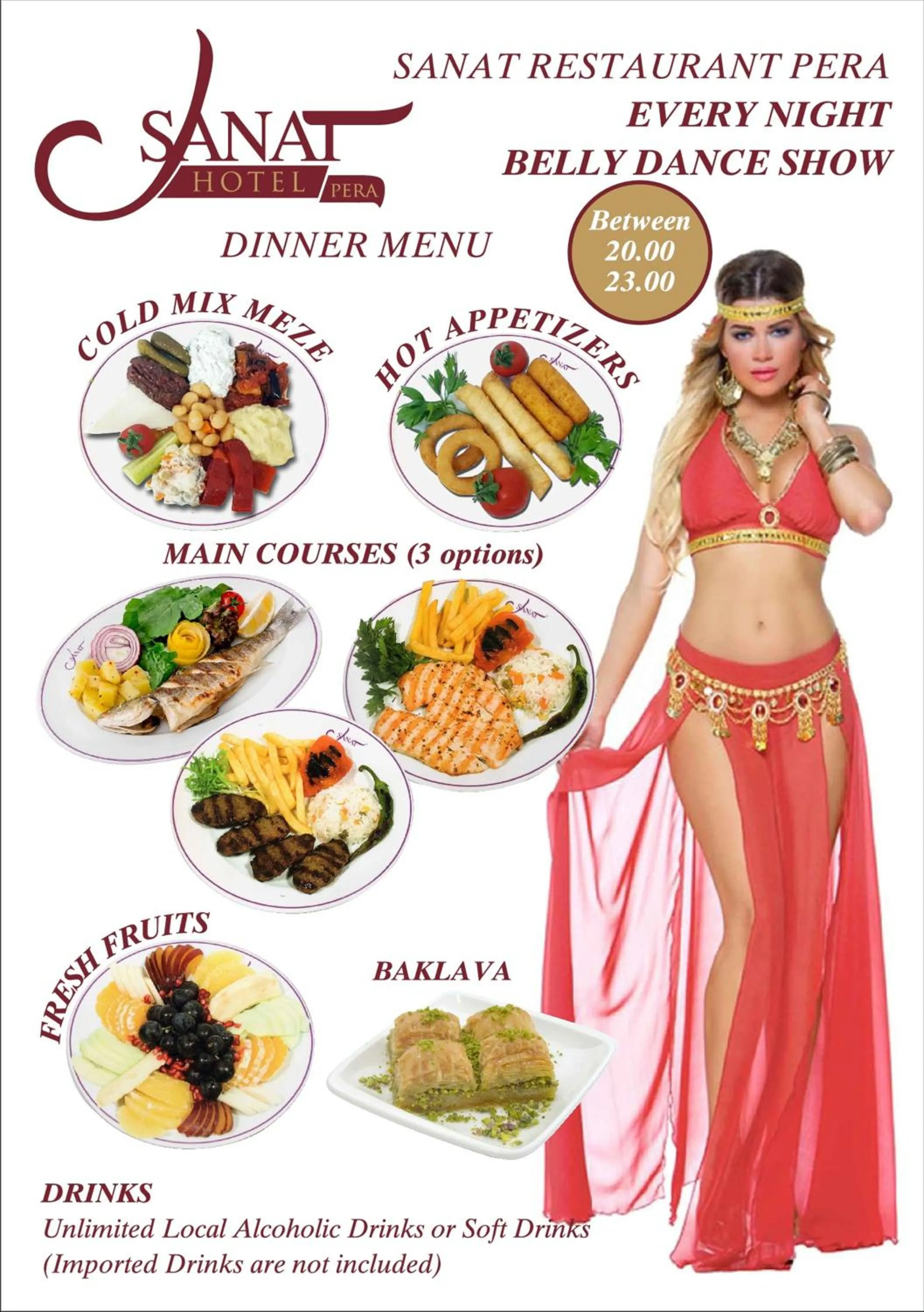 Dinner in Sanat Boutique Hotel Pera