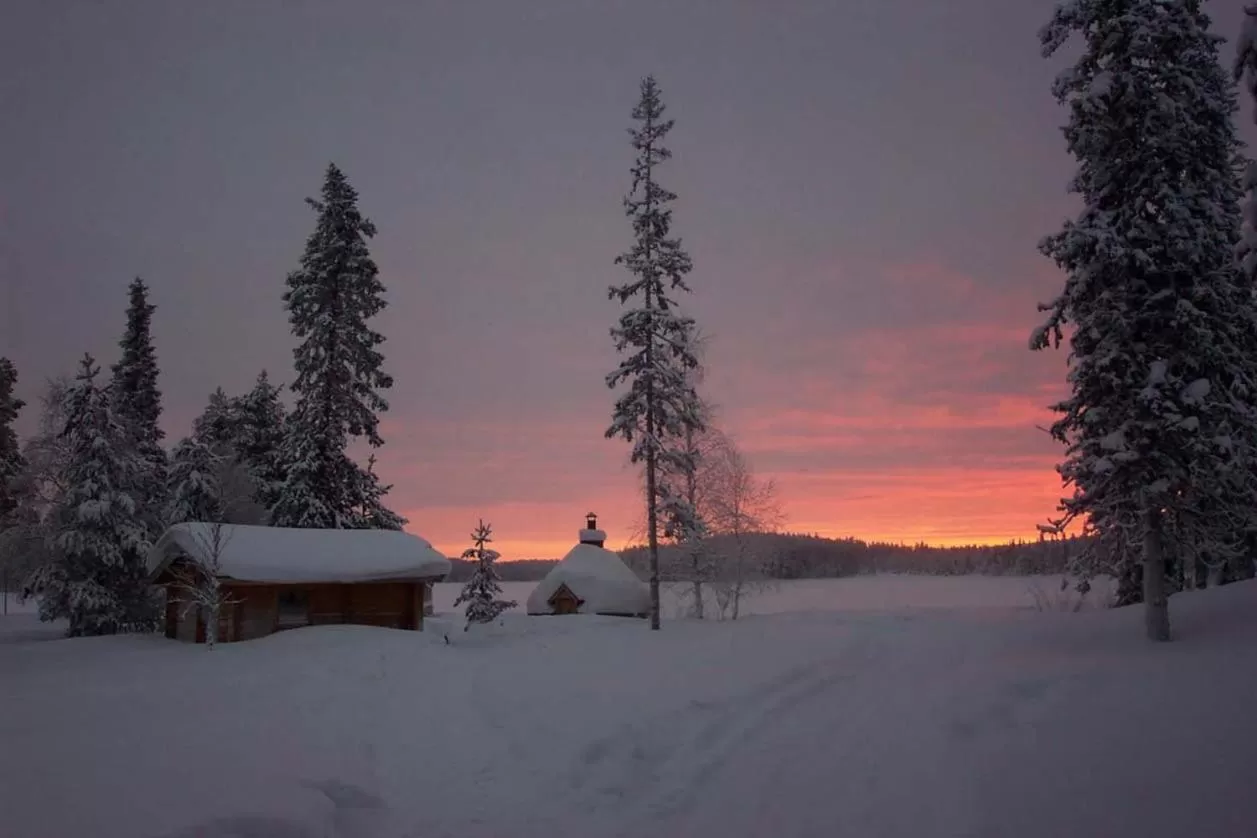 Natural landscape, Winter in Hotel Kuusamon Portti