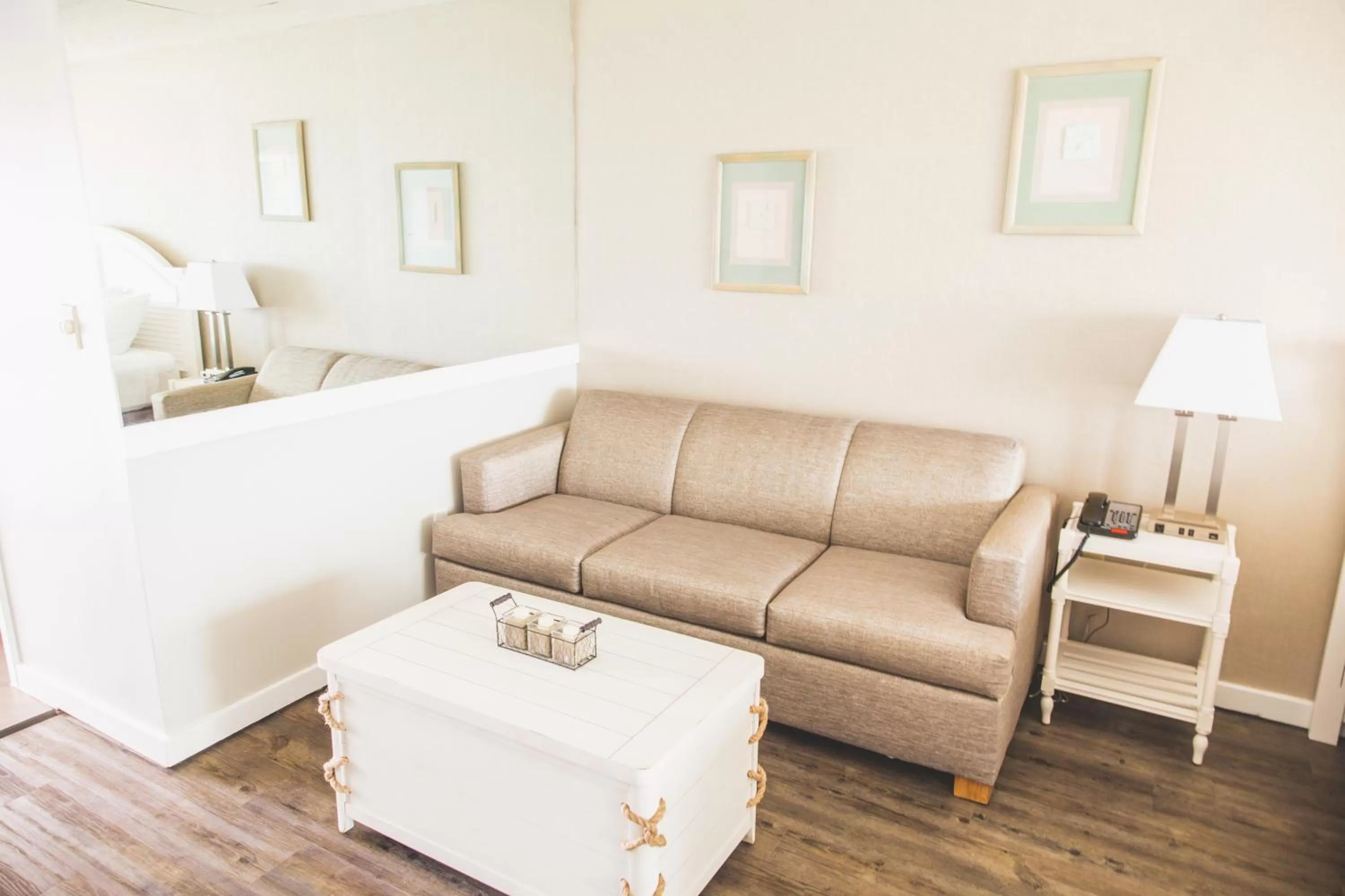 Seating area in Surf Club Oceanfront Hotel