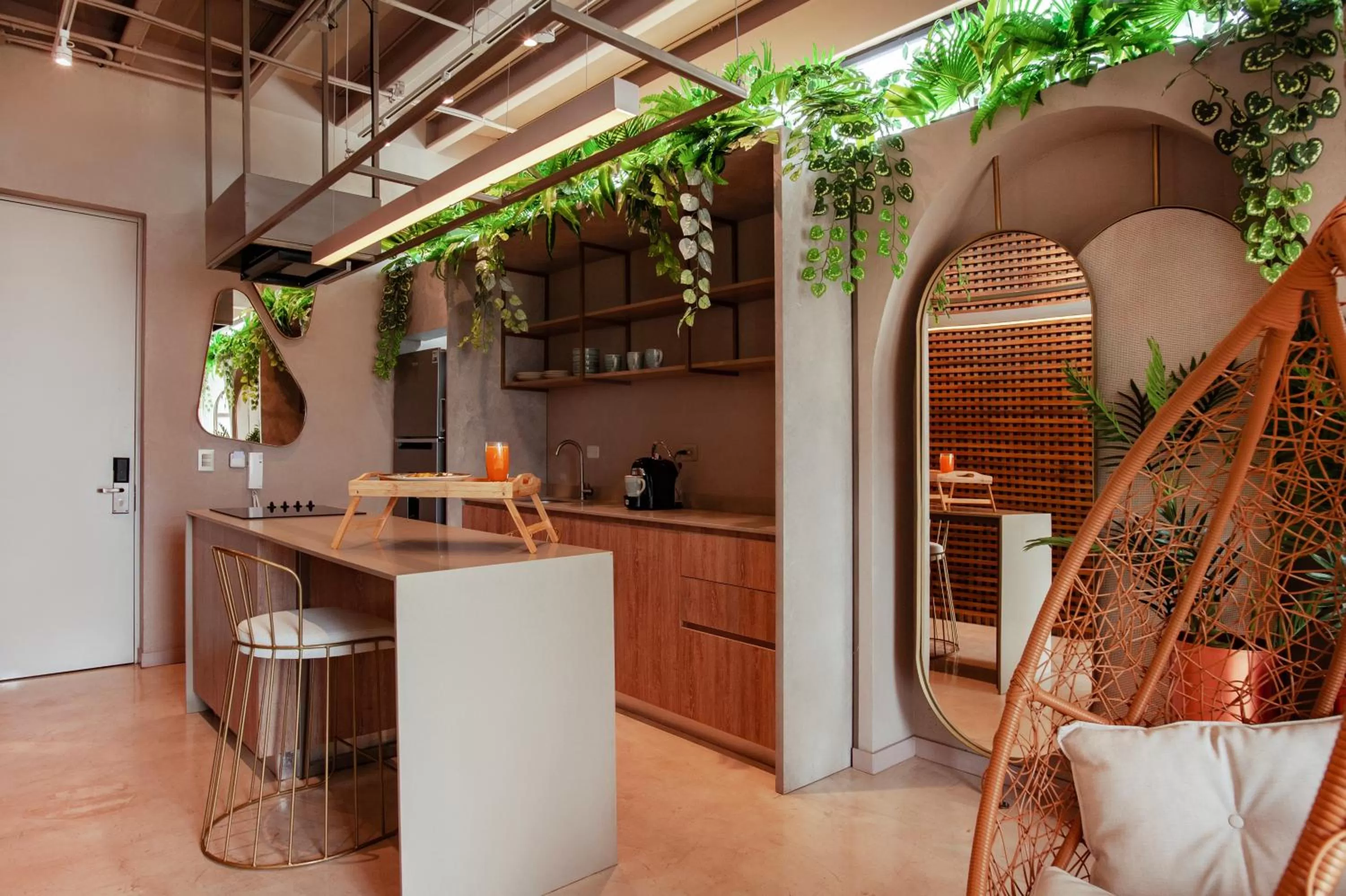 Kitchen or kitchenette in Hemma Bogotá Country Luxury Suites Hotel