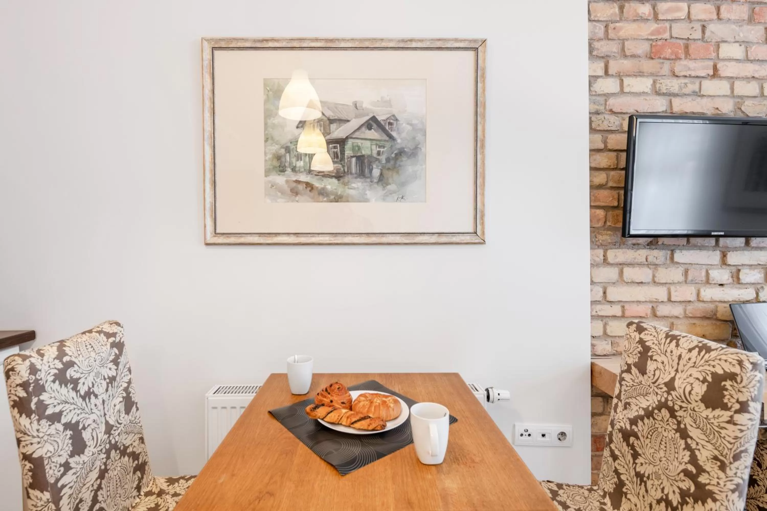 Dining area in Vilnius Apartments