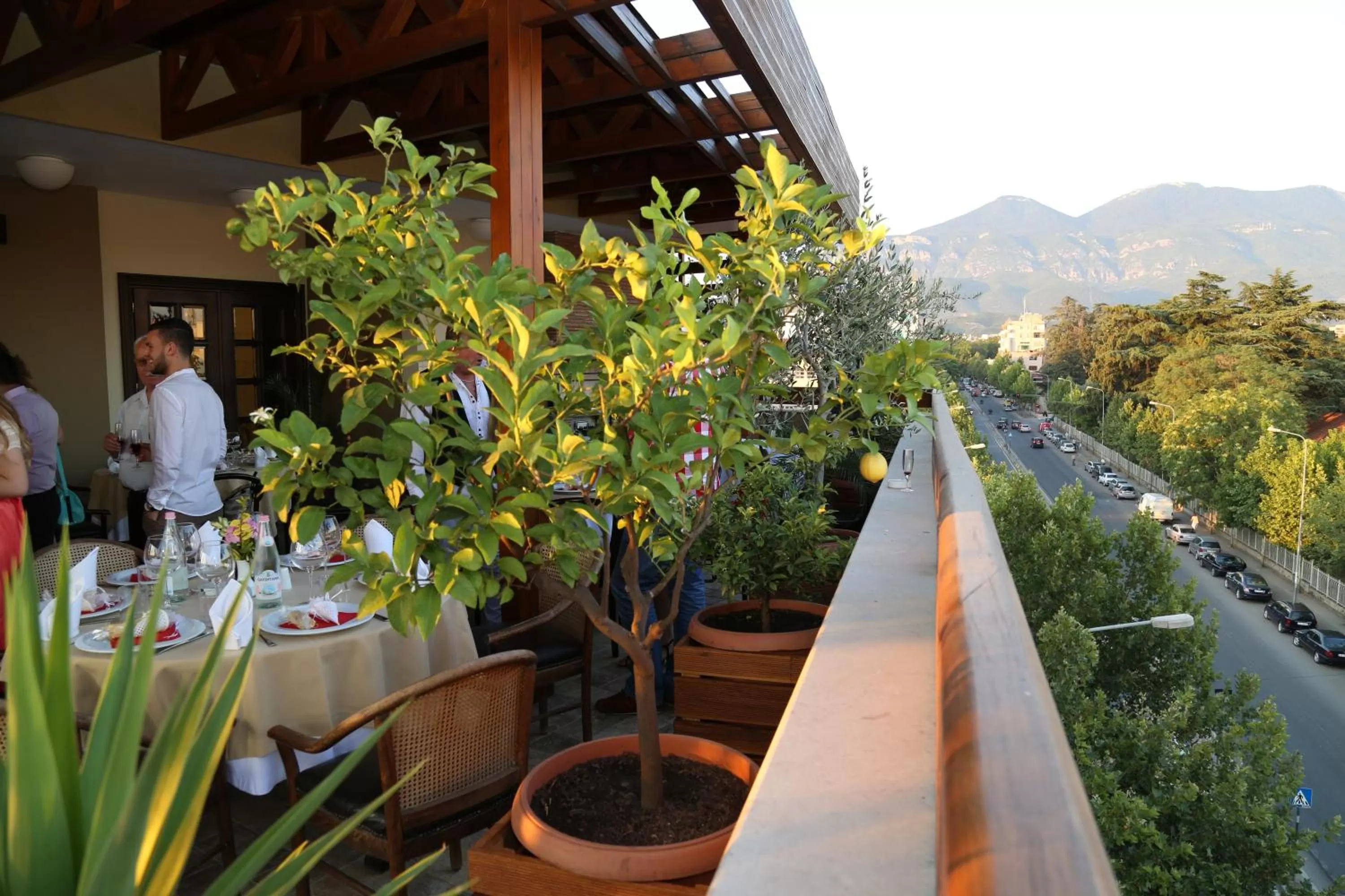 Balcony/Terrace in Hotel Victoria Tirana