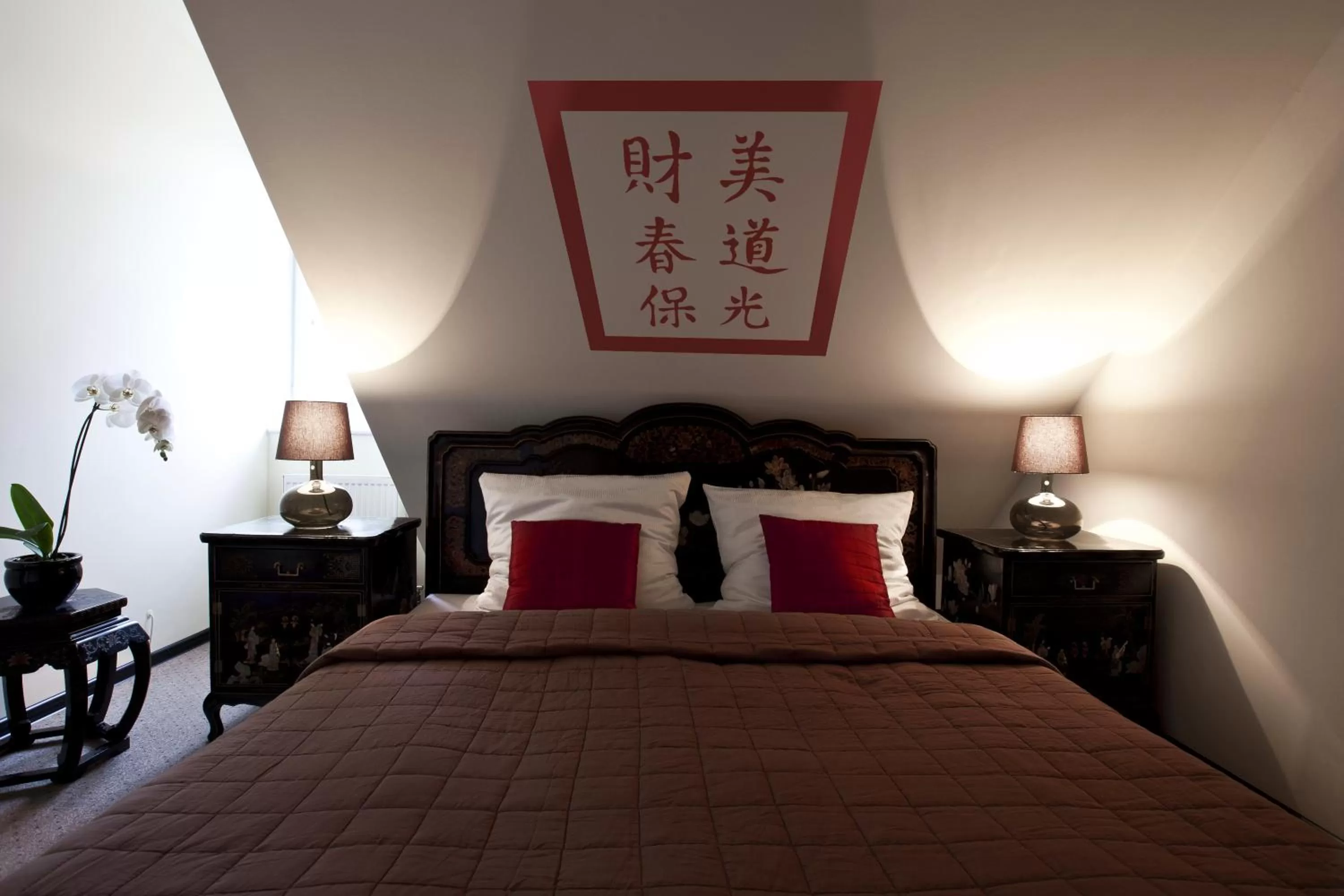 Bed in Hotel Zhong Hua