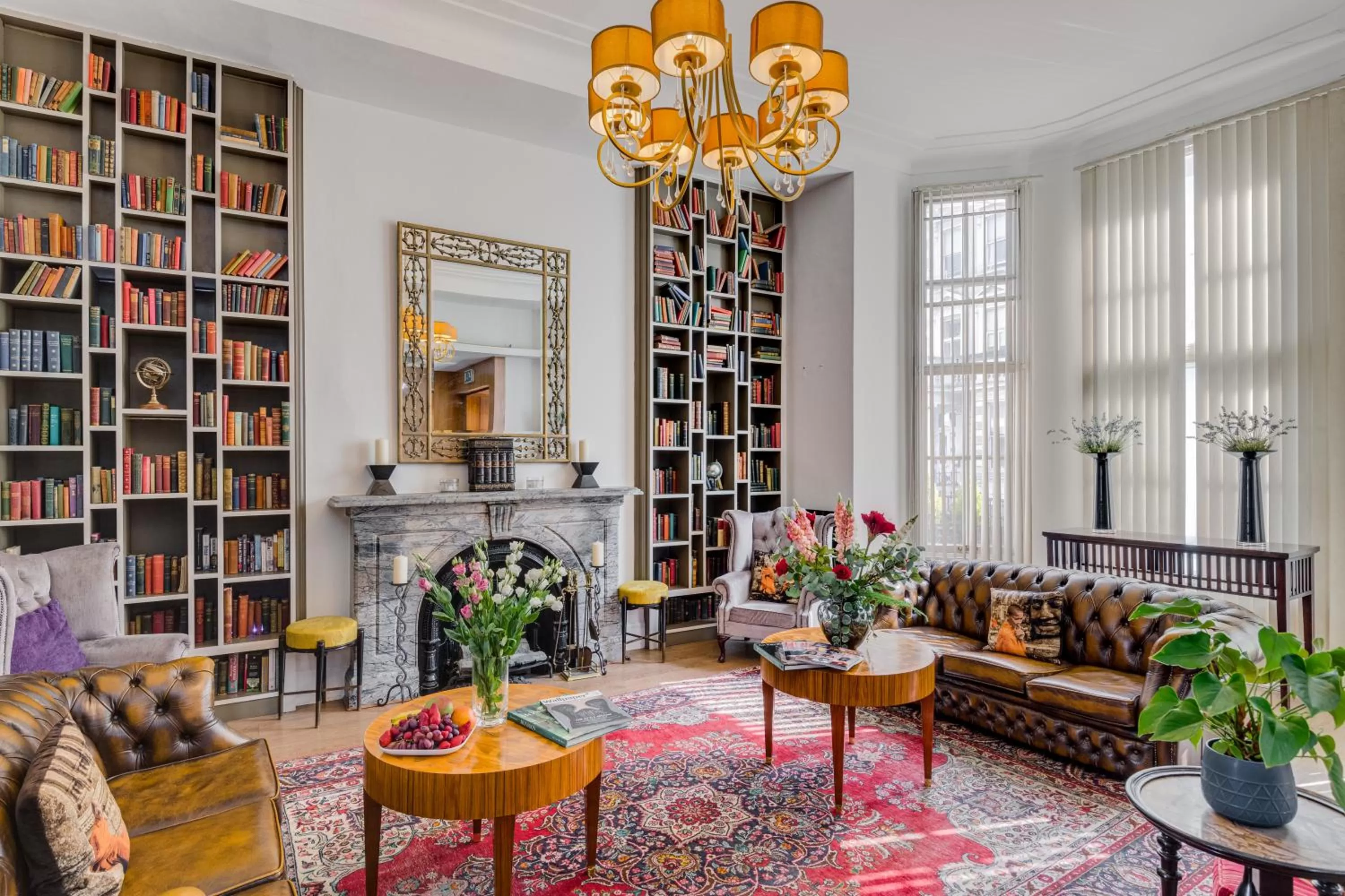 Library in 1 Lexham Gardens Hotel