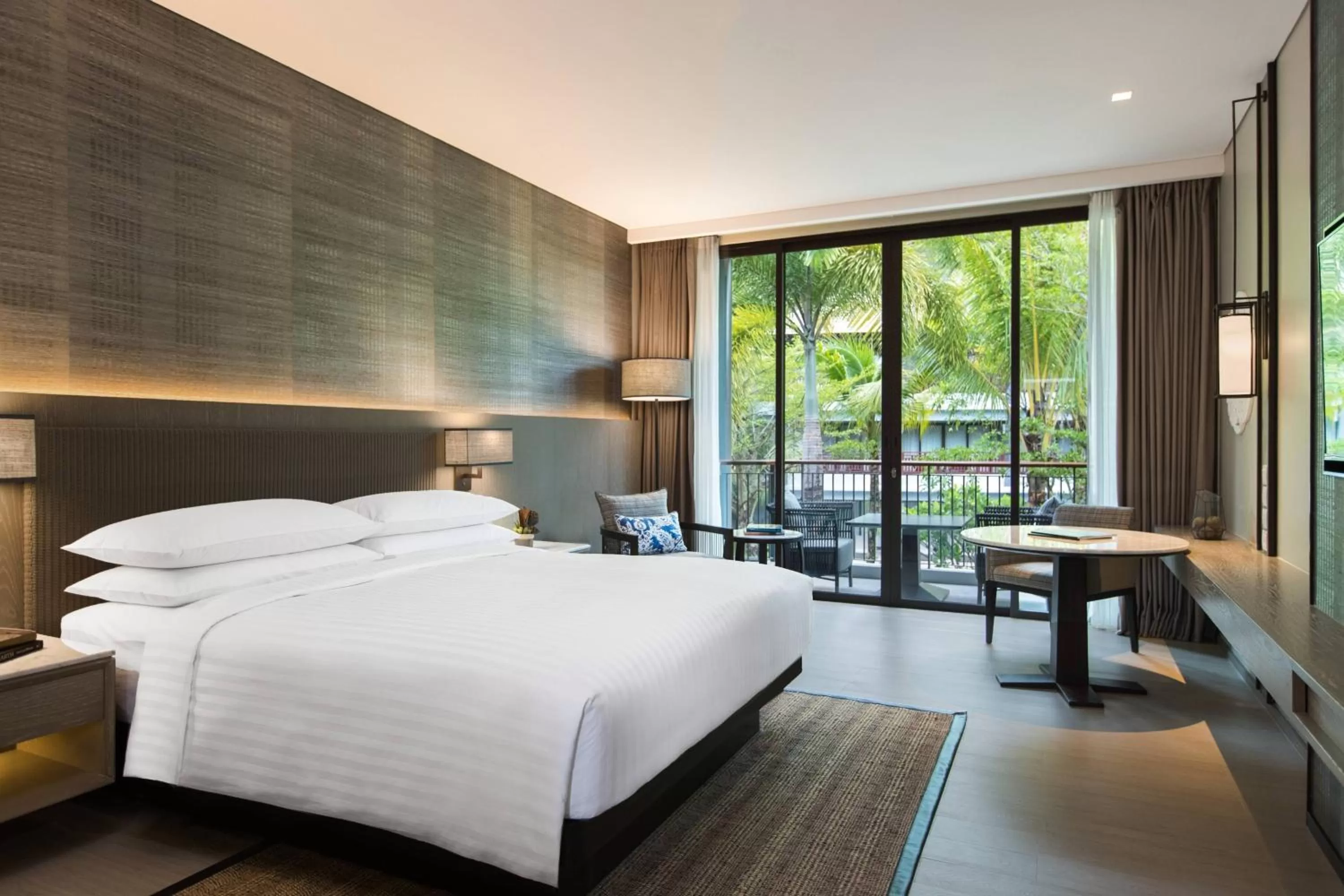 Photo of the whole room, Bed in Phuket Marriott Resort and Spa, Nai Yang Beach