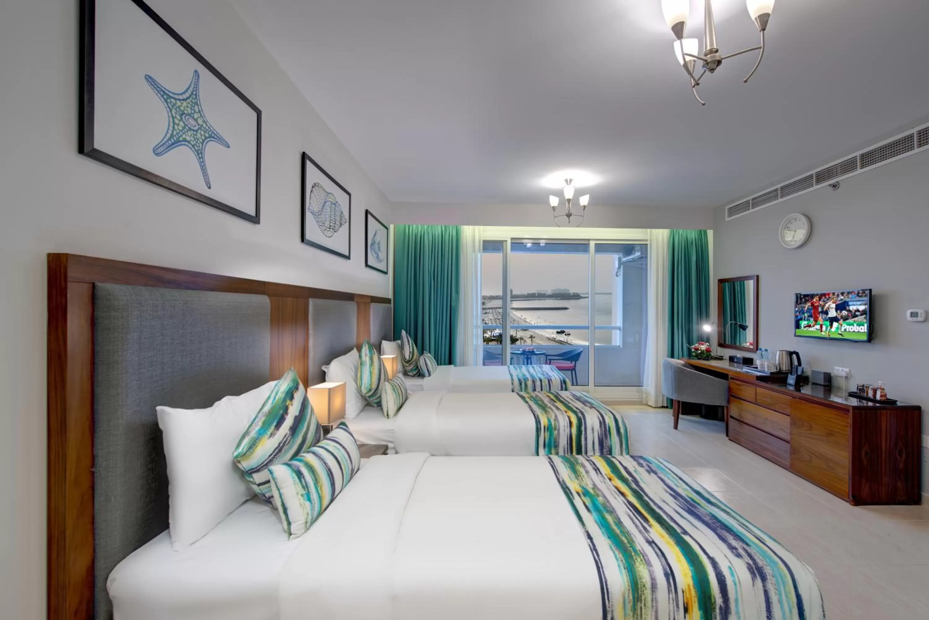 Bedroom, Bed in City Stay Beach Hotel Apartments - Marjan Island