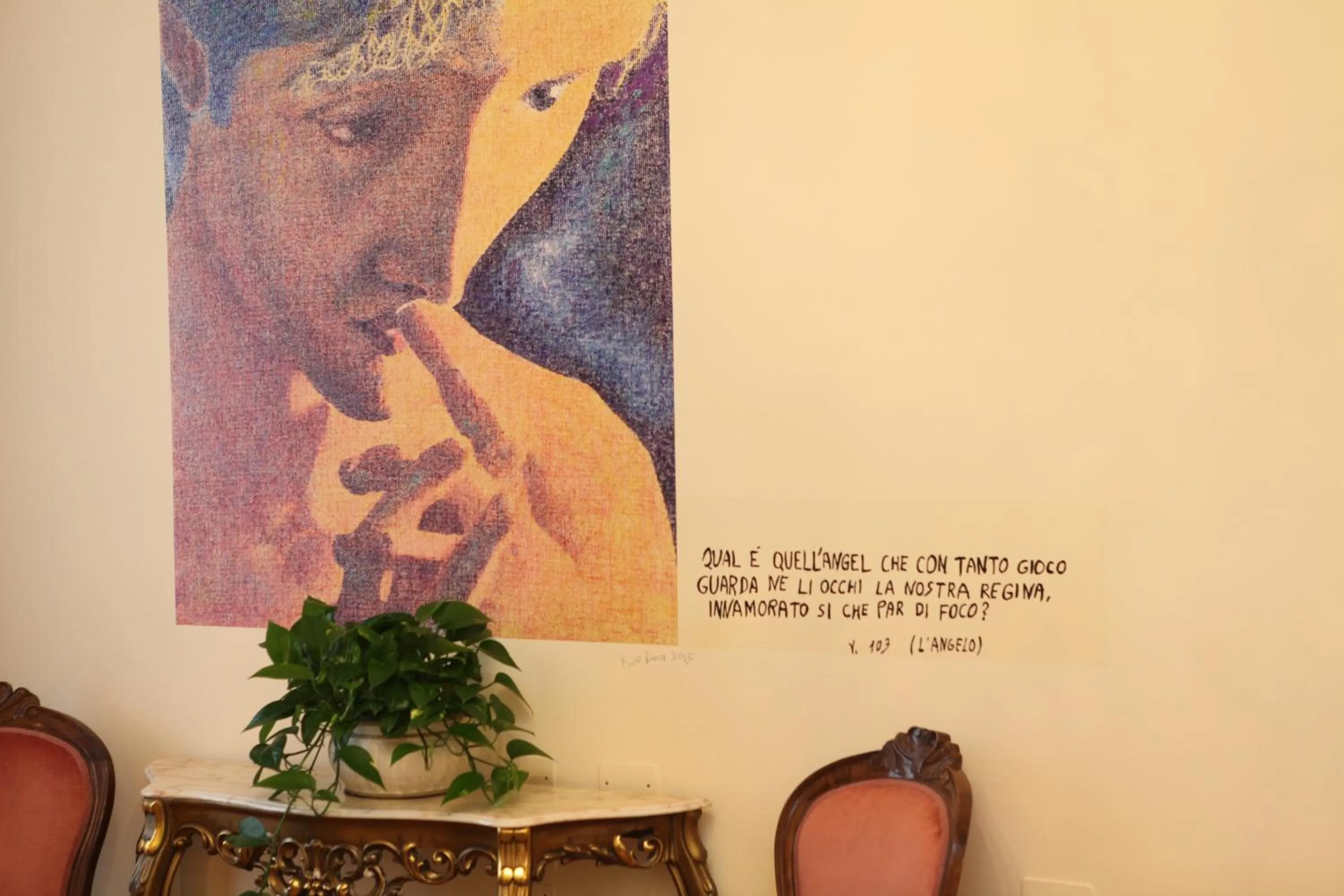 Decorative detail in Hotel Ristorante Ala d'Oro