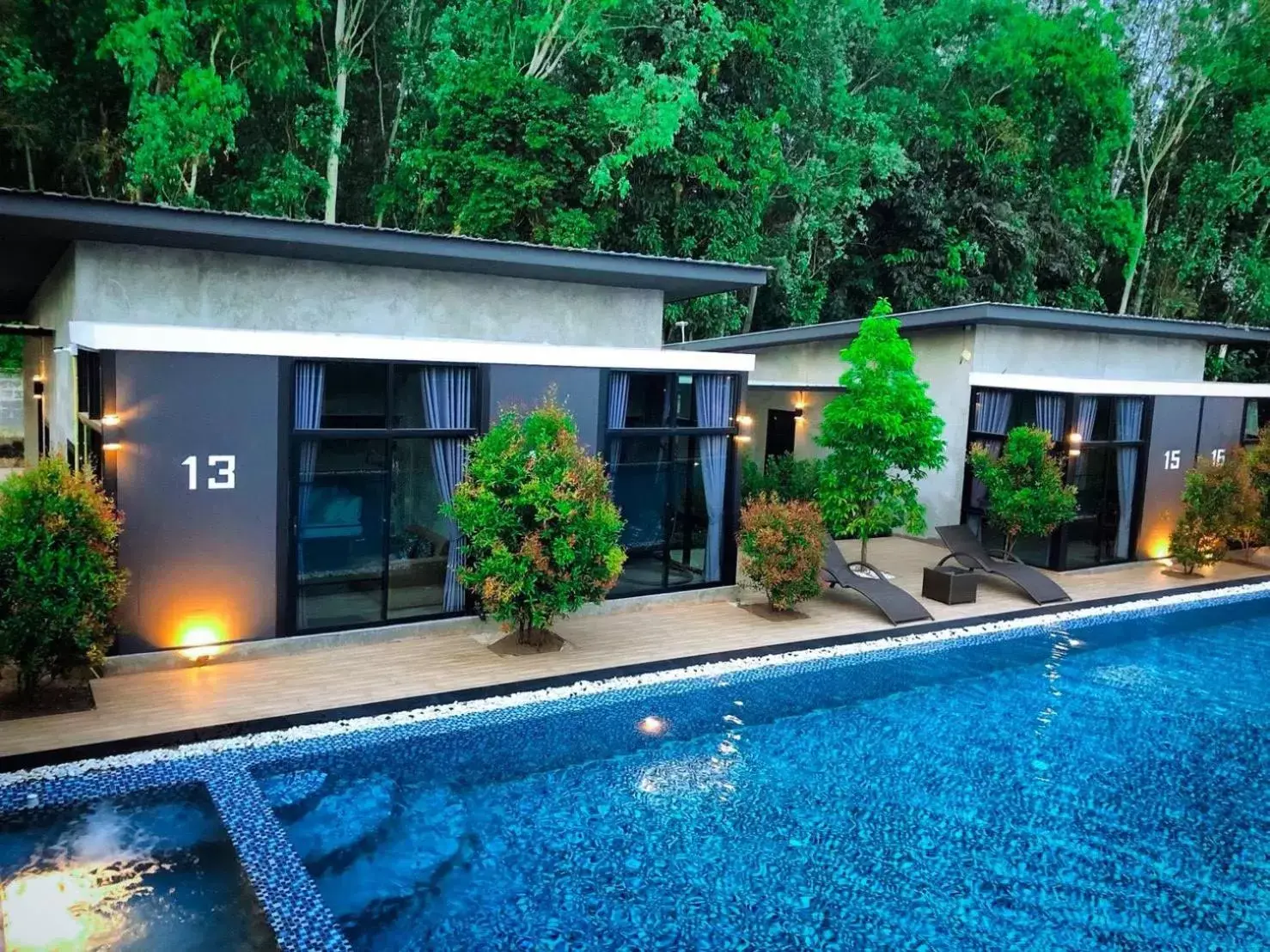 Triple Room with Pool View in Baan Suan Leelawadee Resort Nan Triple Room with Pool View in Baan Suan Leelawadee Resort Nan