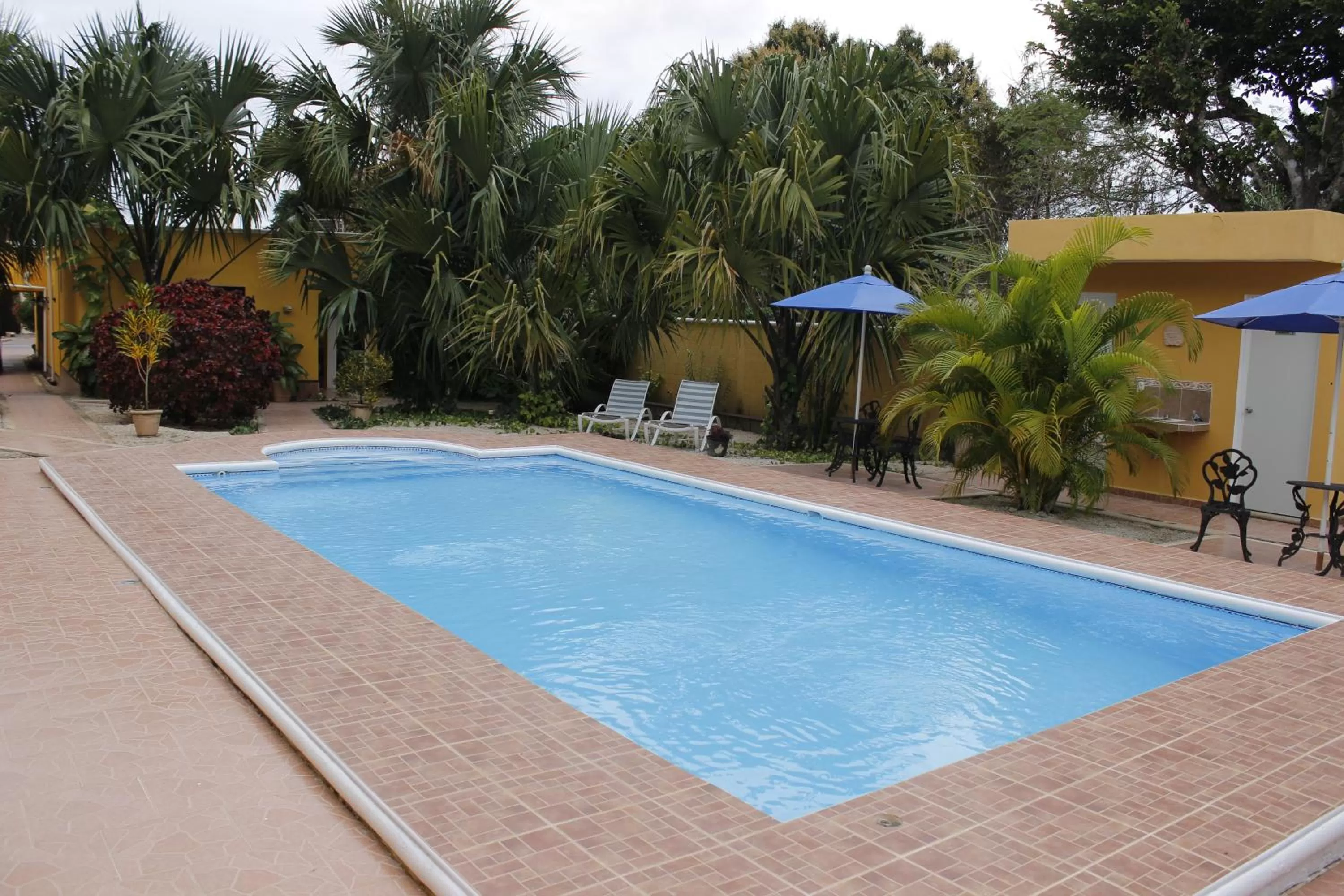 Patio, Swimming Pool in Posada Ya´ax Ich