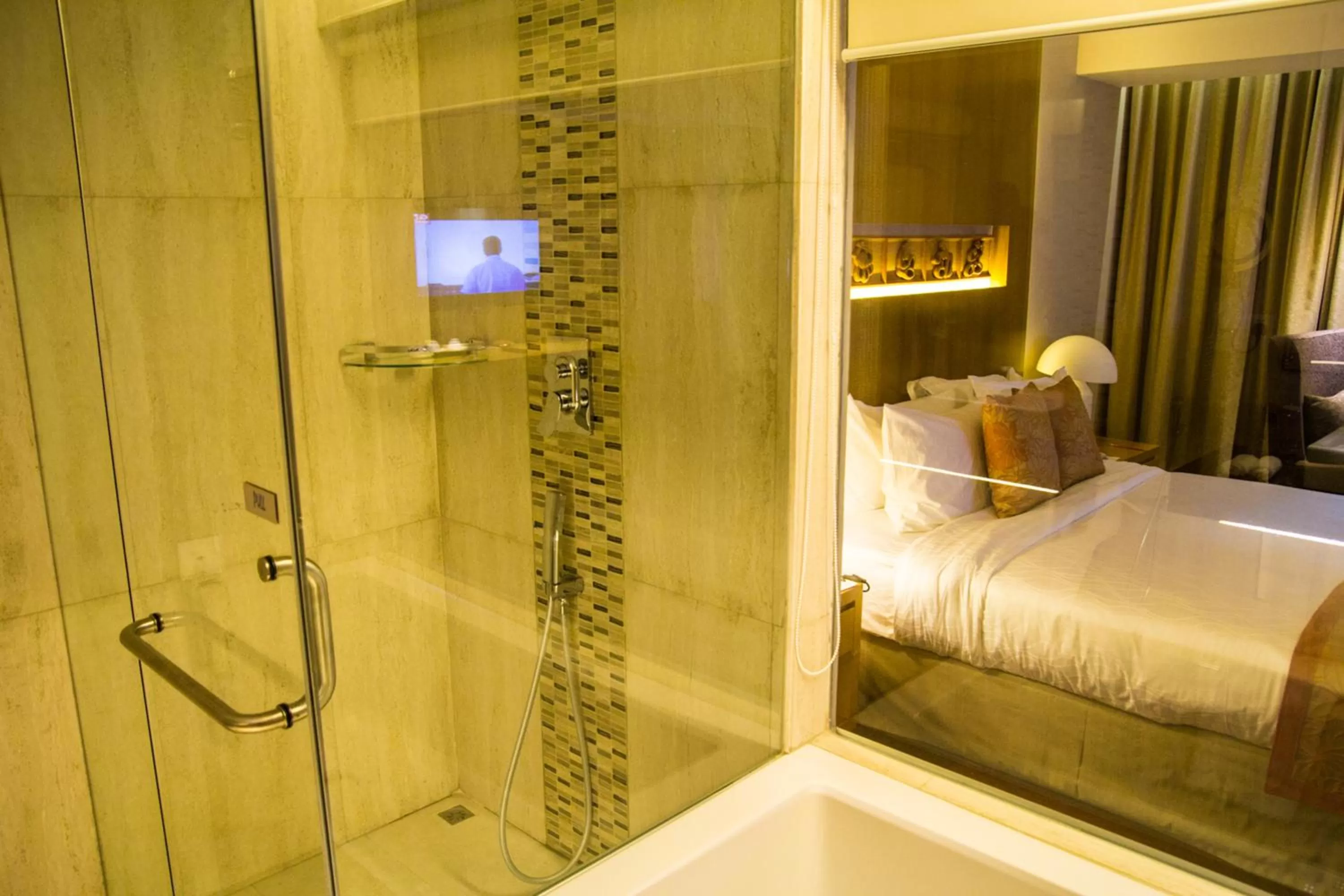 Shower, Bed in Lakeshore Banani