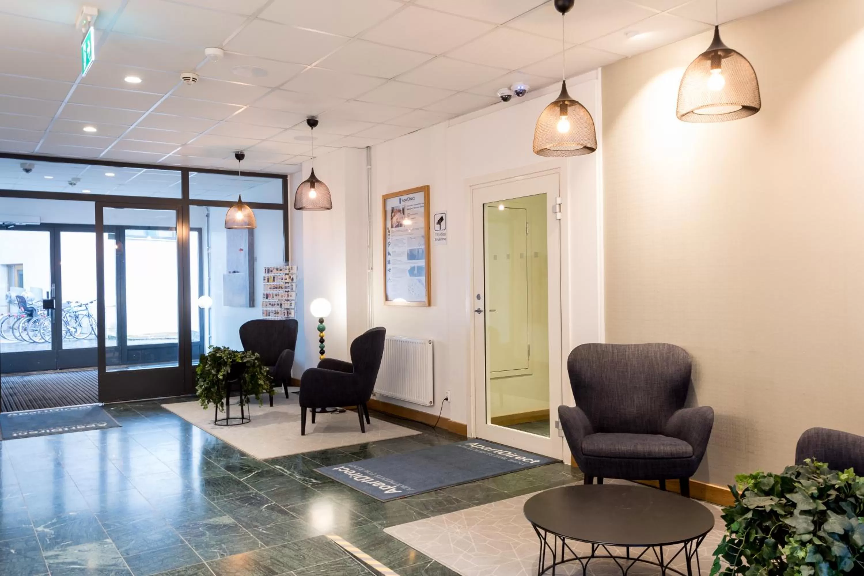 Lobby or reception in ApartDirect Hammarby Sjöstad