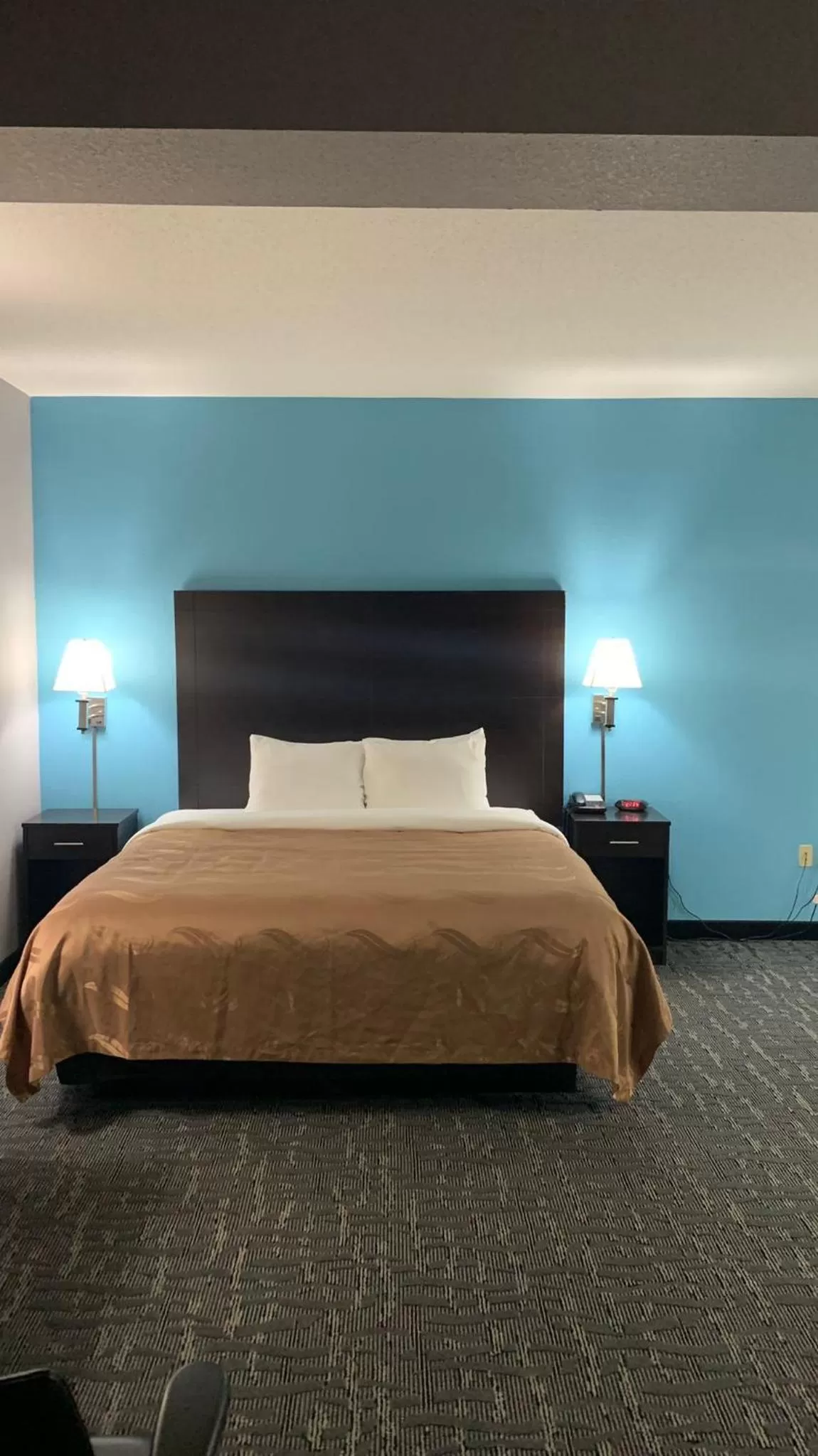 Bed in Quality Inn & Suites Edgefield