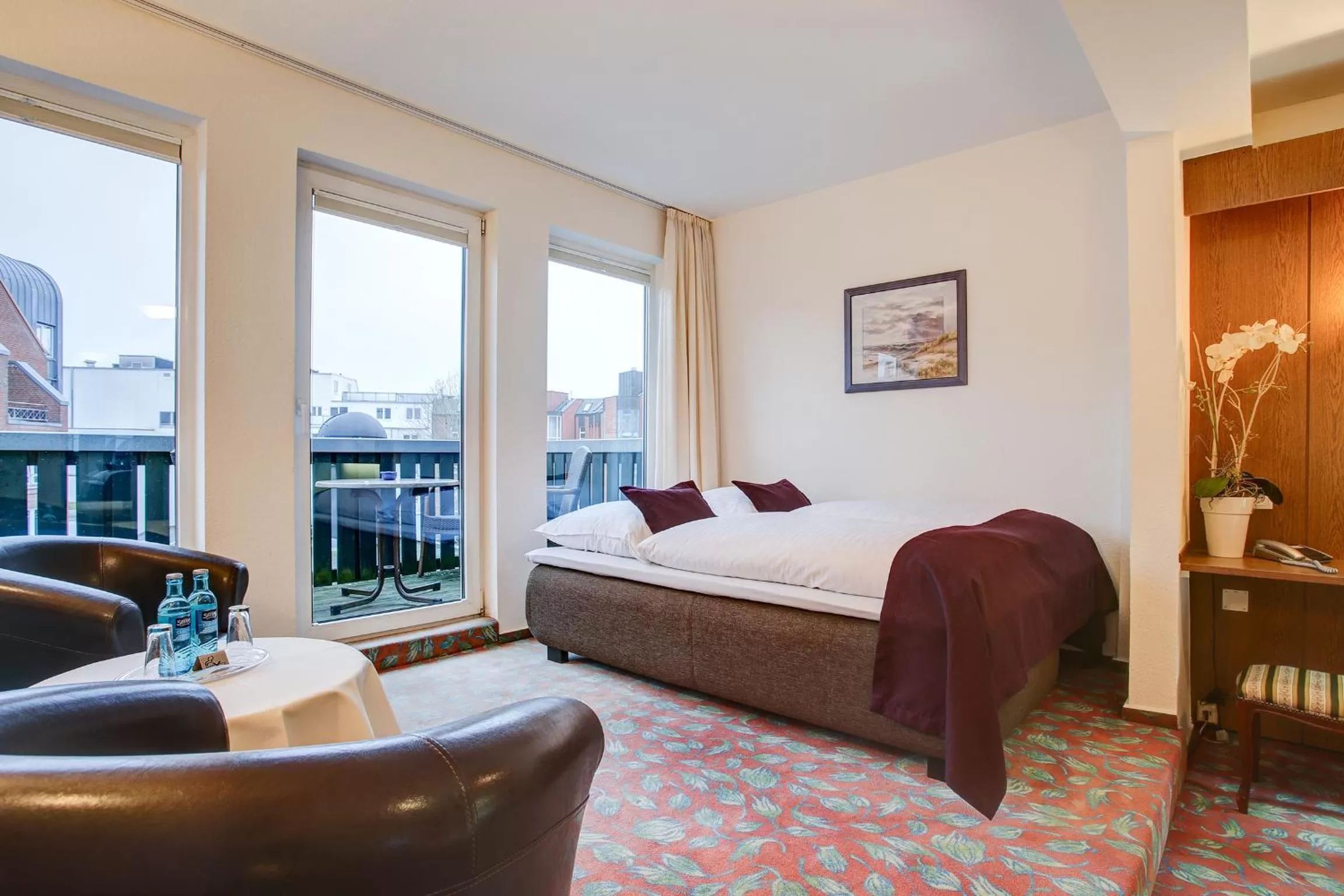 Balcony/Terrace, Bed in Hotel Consul