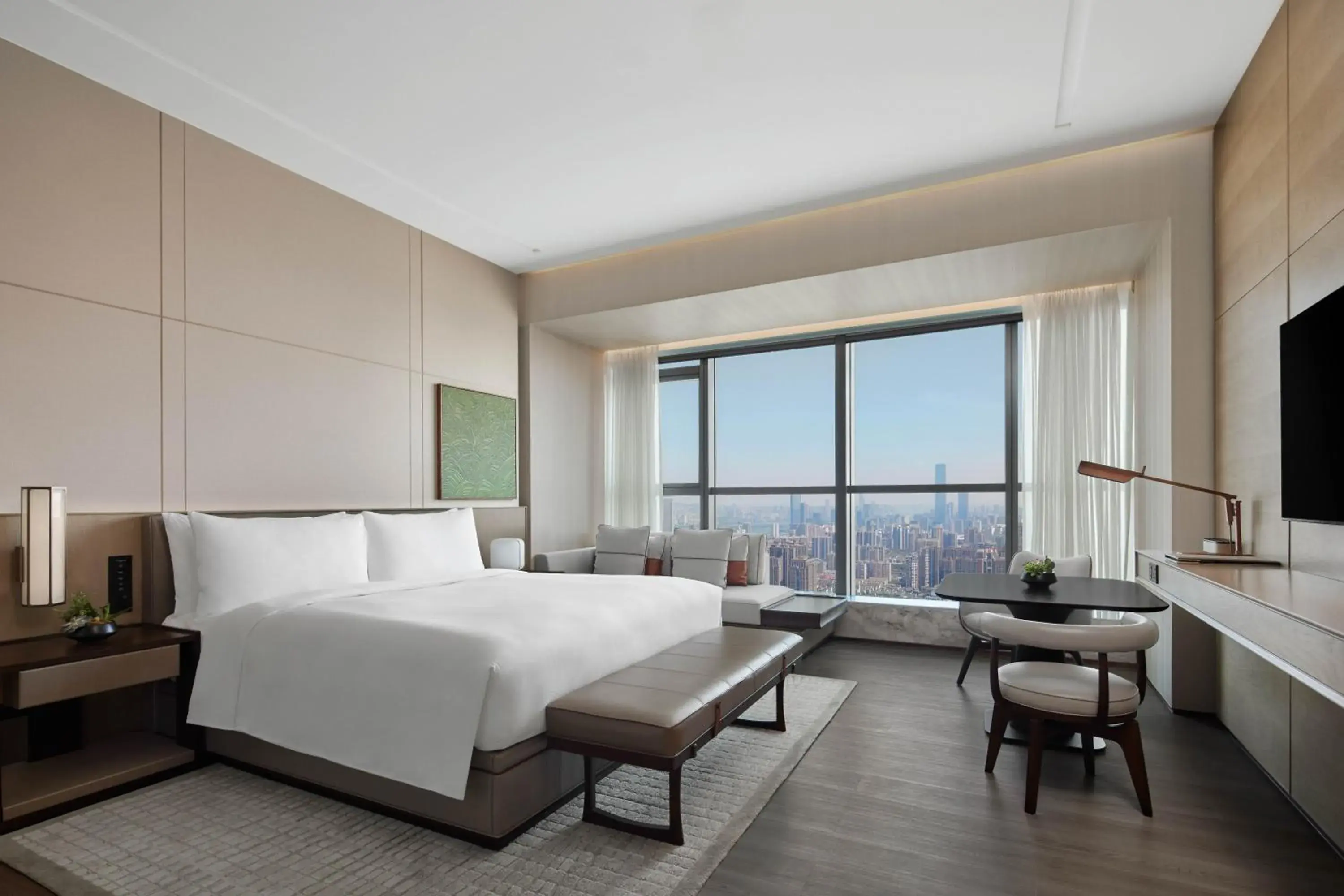 Executive, Executive lounge access, Guest room, 1 King, City view in JW Marriott Hotel Changsha Executive, Executive lounge access, Guest room, 1 King, City view in JW Marriott Hotel Changsha