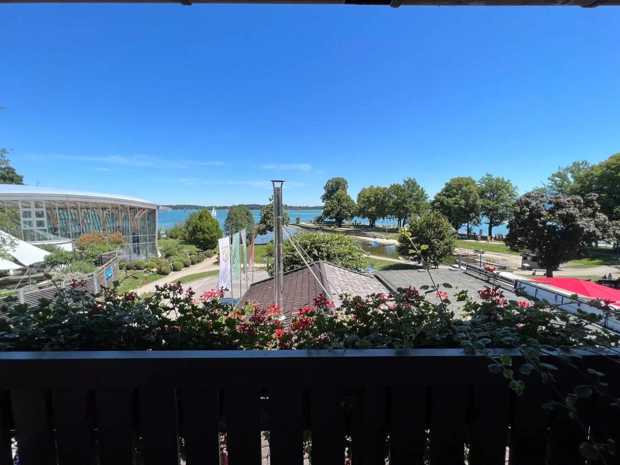 Lake view in Hotel Schlossblick Chiemsee