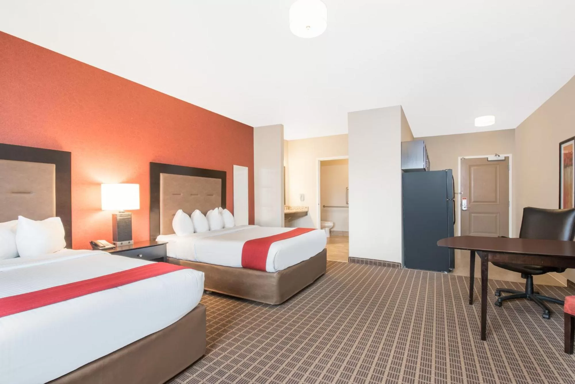 Bedroom, Bed in Hawthorn Extended Stay by Wyndham Dickinson