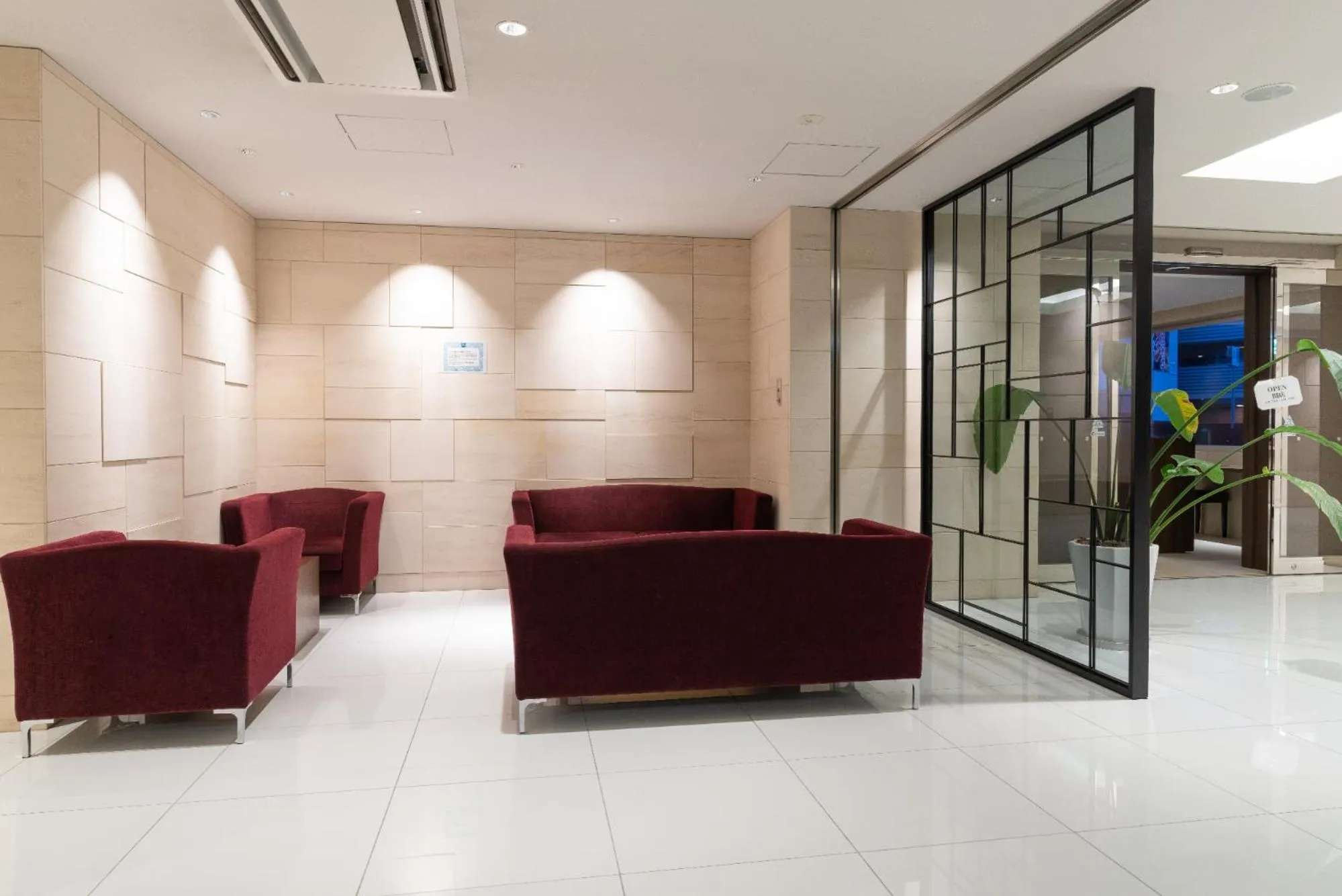 Seating area in ibis Budget Osaka Umeda