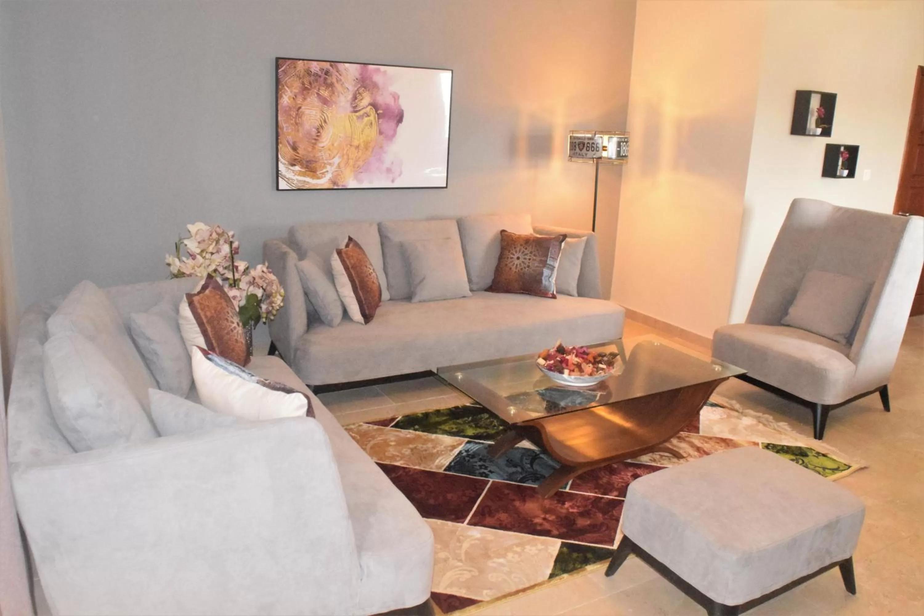 Living room, Seating Area in Montecito Apartments