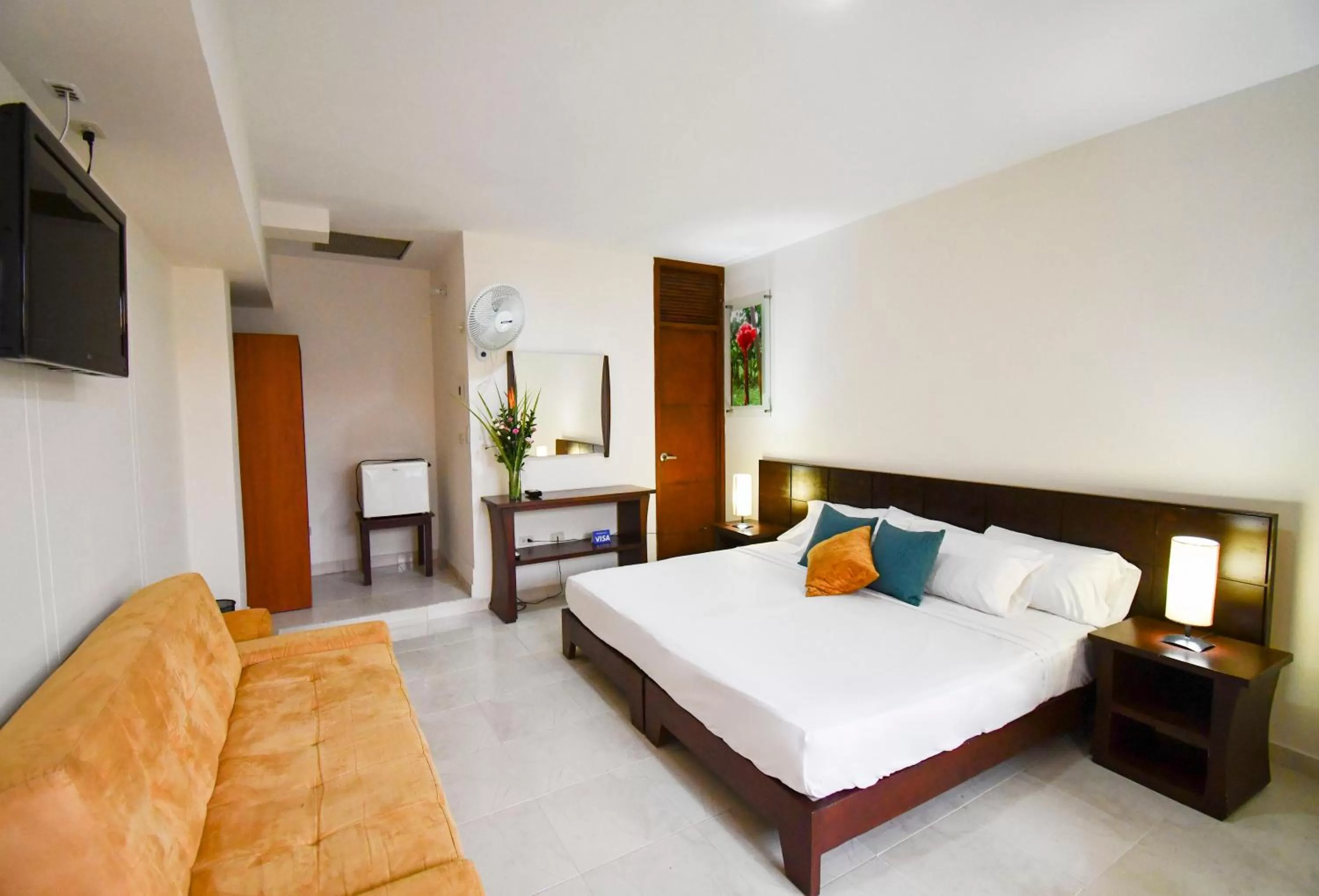 Bed in Hotel Mónaco Armenia