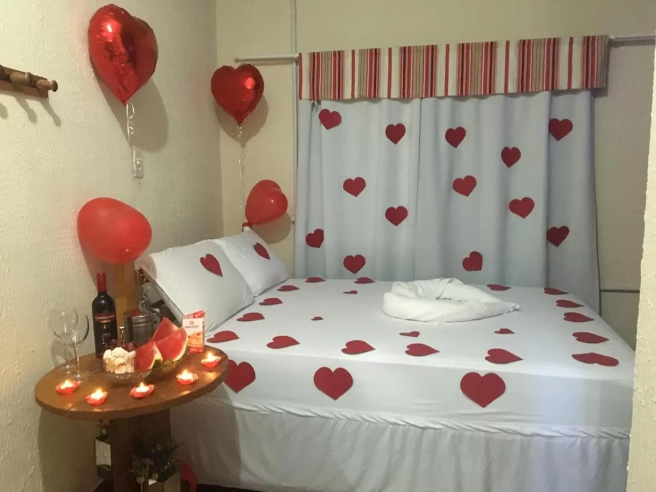 Bed in Pousada Quatro Estrelas