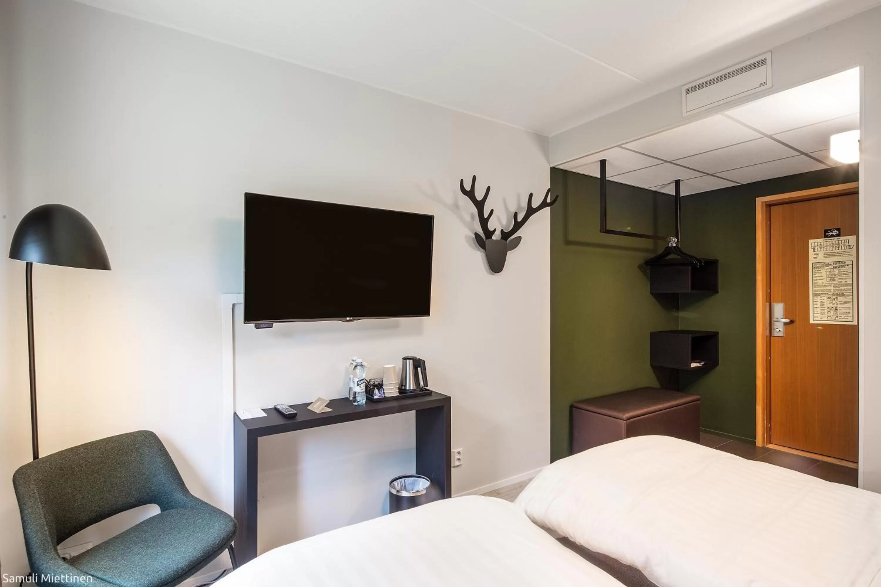 Bedroom, Bed in Hotel Rantapuisto