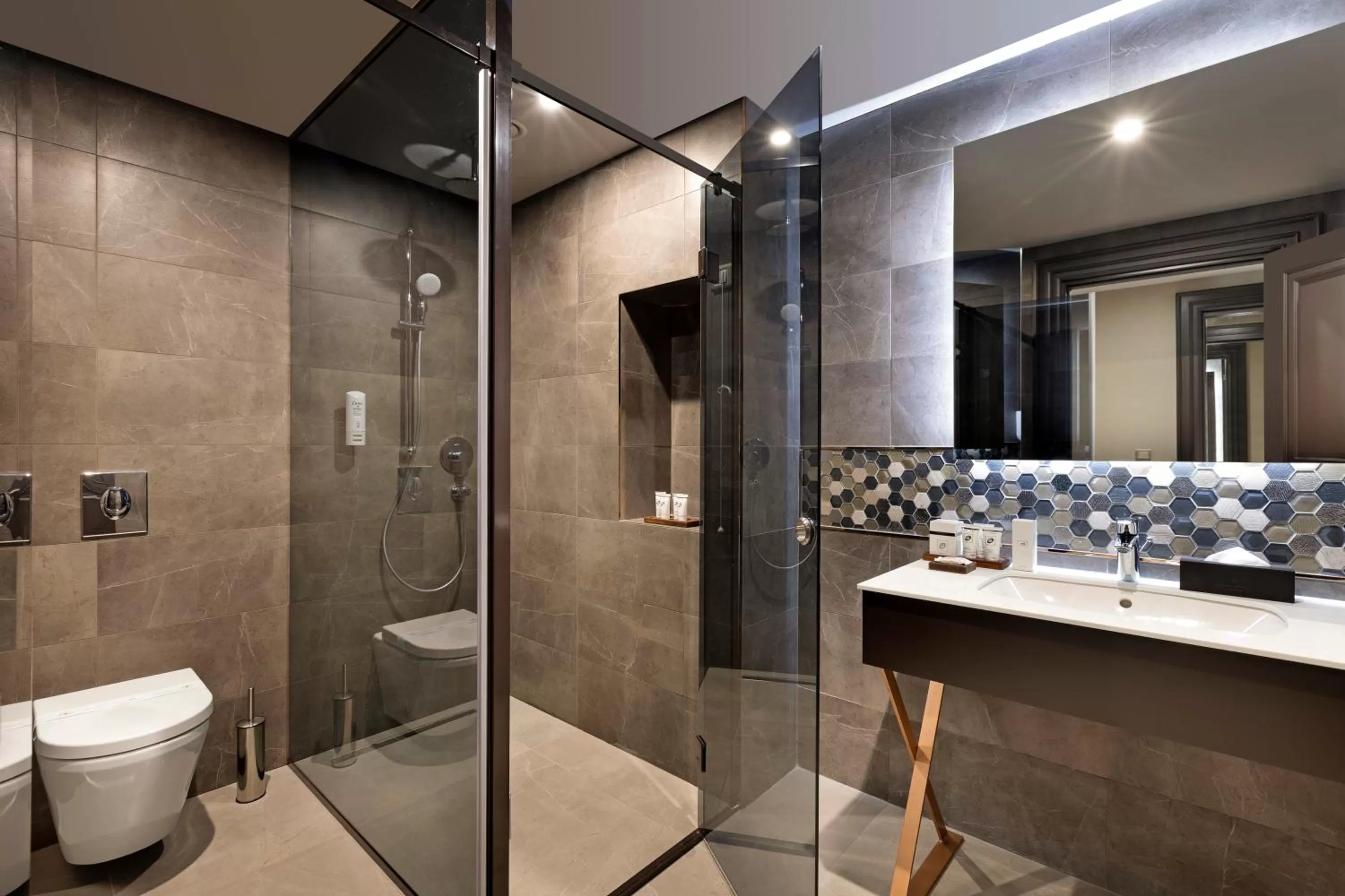 Shower in Limak Skopje Luxury Hotel