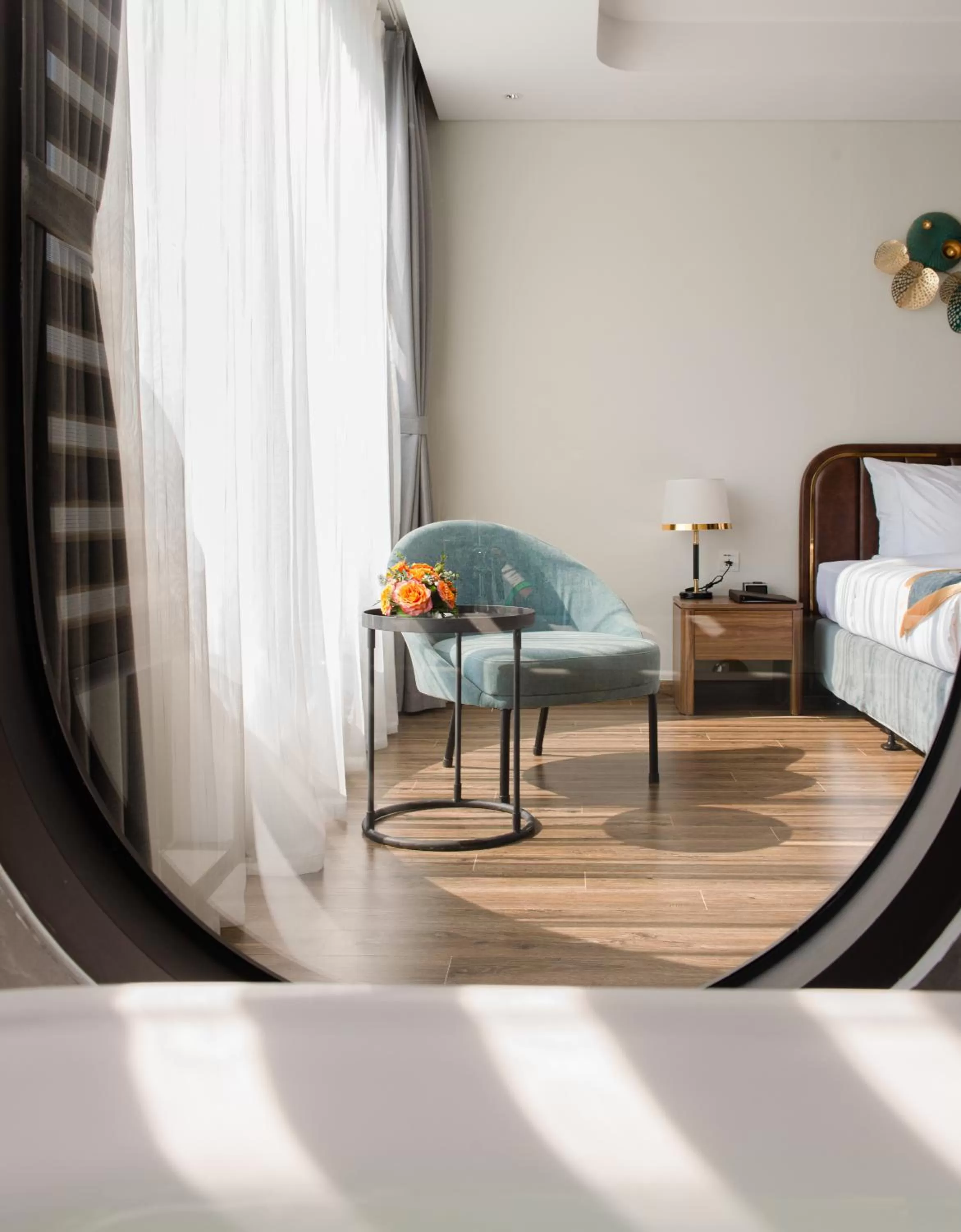 View (from property/room), Bed in Grand Tourane Nha Trang Hotel