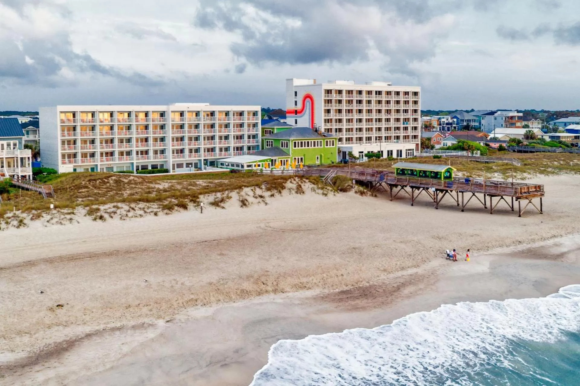 Bird's eye view in Golden Sands Carolina Beach Oceanfront, Tapestry by Hilton