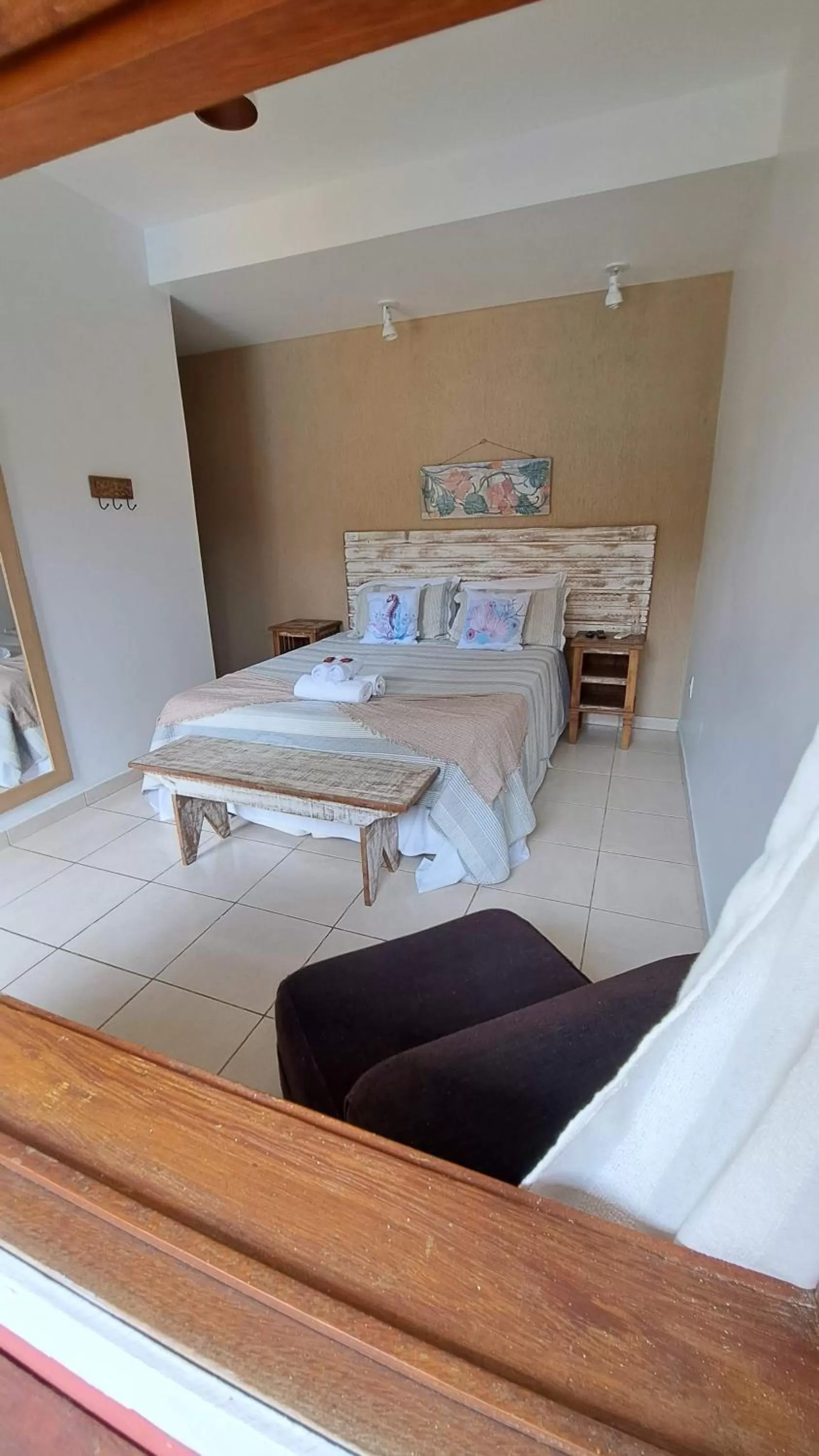 Bed in Pousada Casa da Aroeira