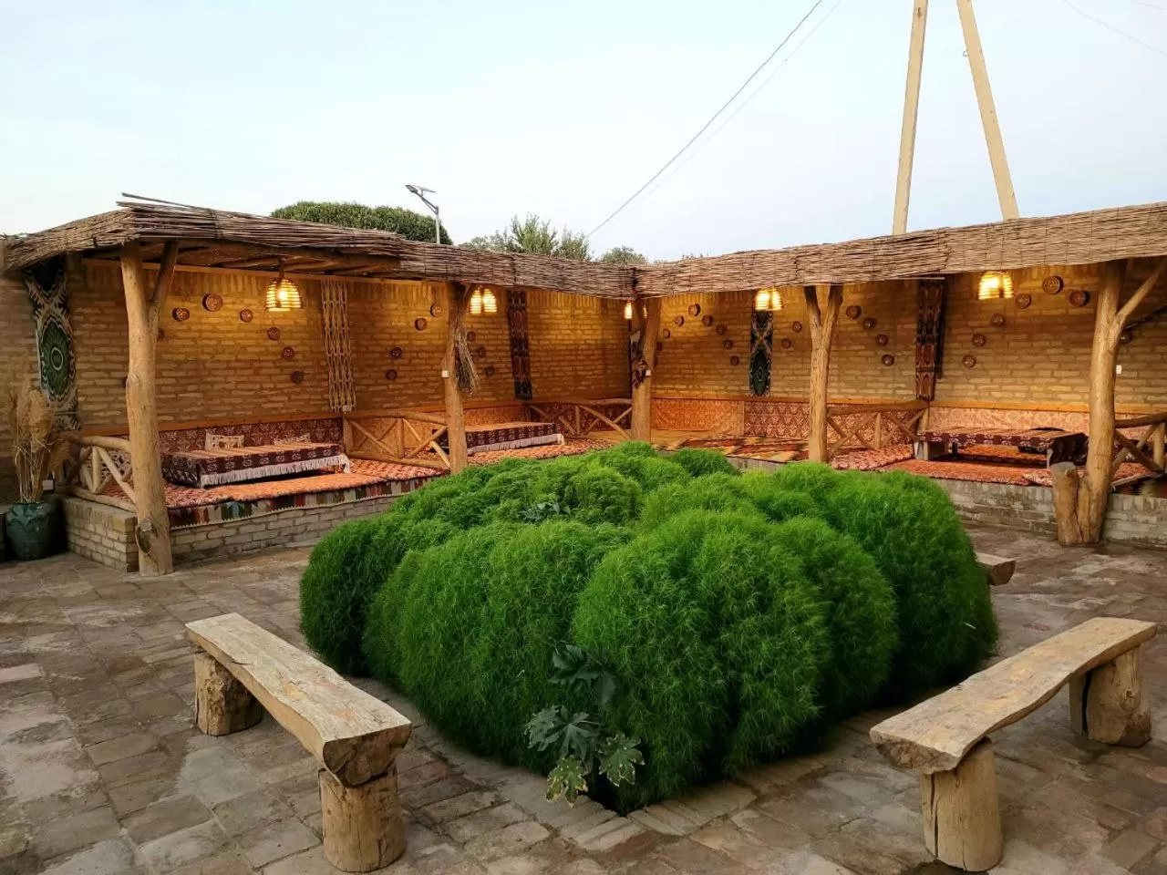 Garden, Property Building in madrasah Polvon-Qori boutique hotel