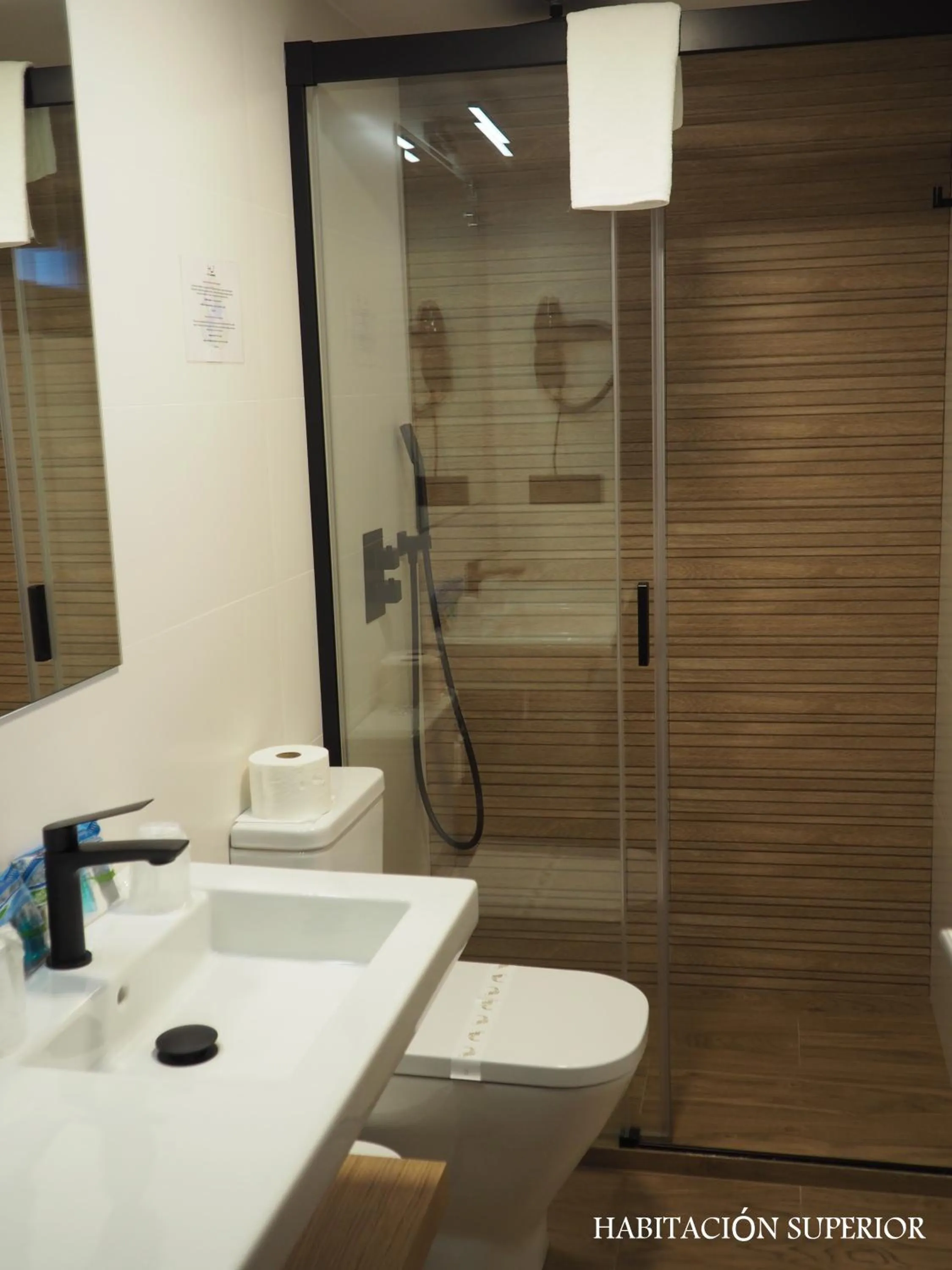 Shower in Hotel Junquera