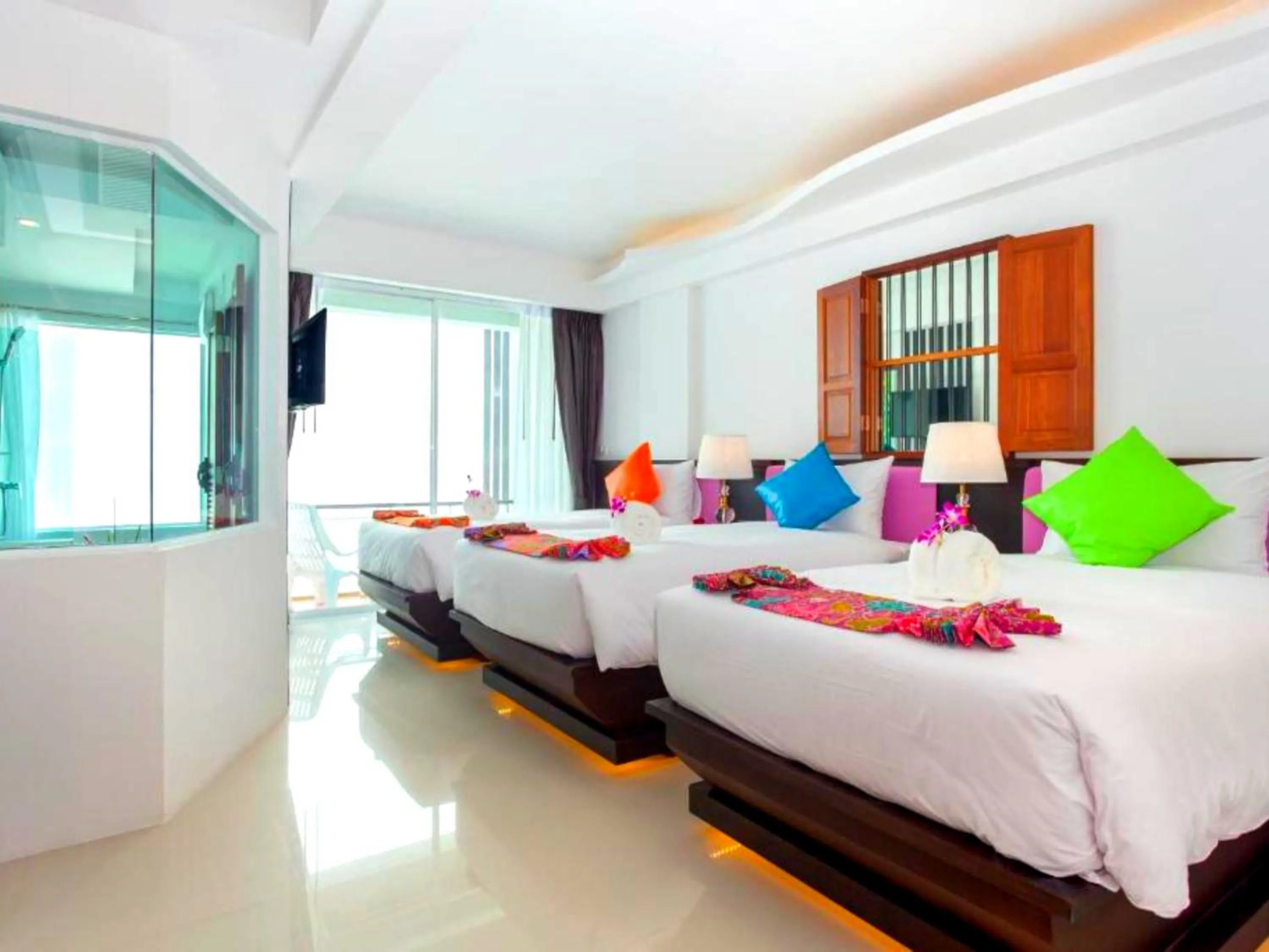 Bed in The Samui Beach Resort