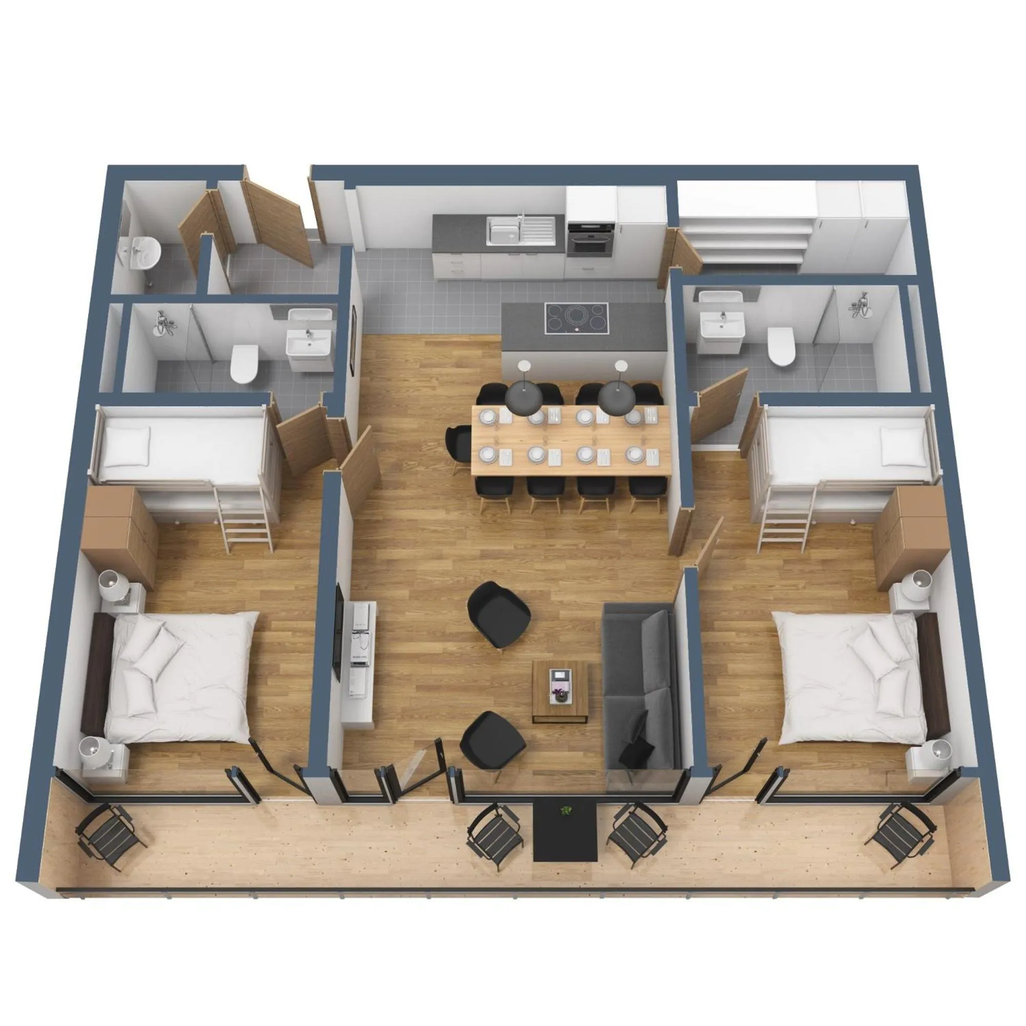 Property building, Floor Plan in Schönblick Residence - Absolut Alpine Apartments