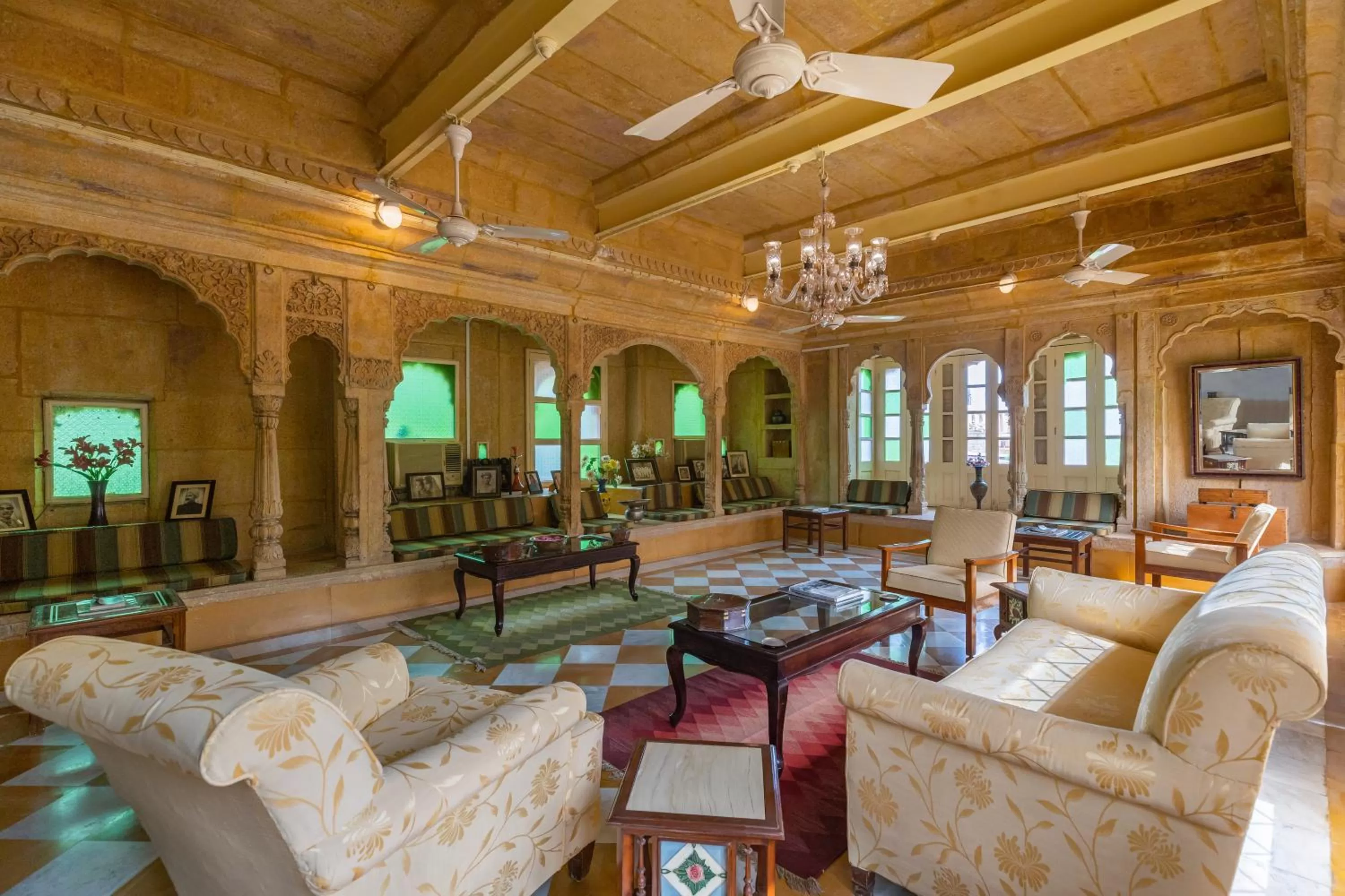 Living room in WelcomHeritage Mandir Palace