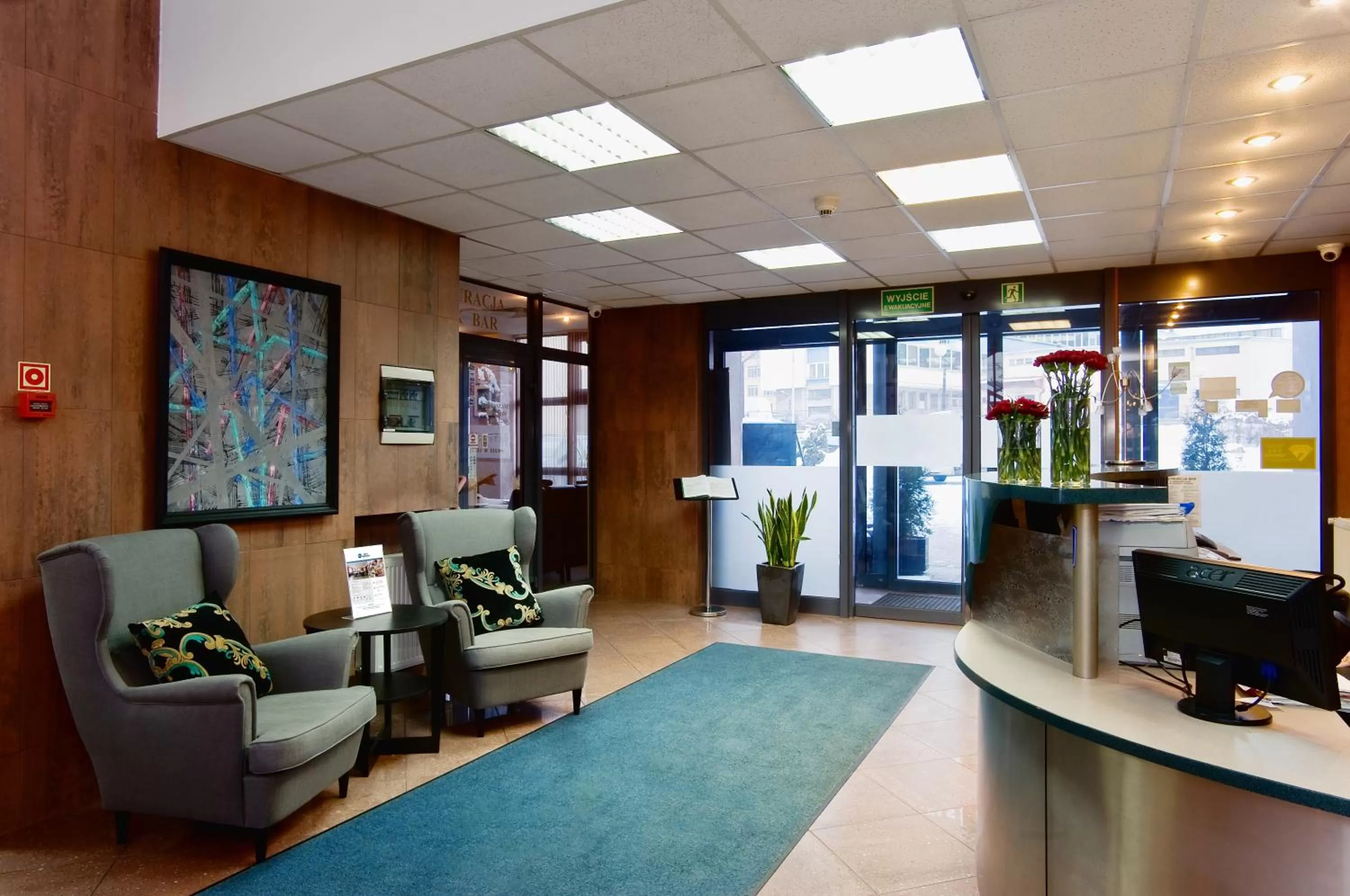Lobby or reception in Hotel Galicya