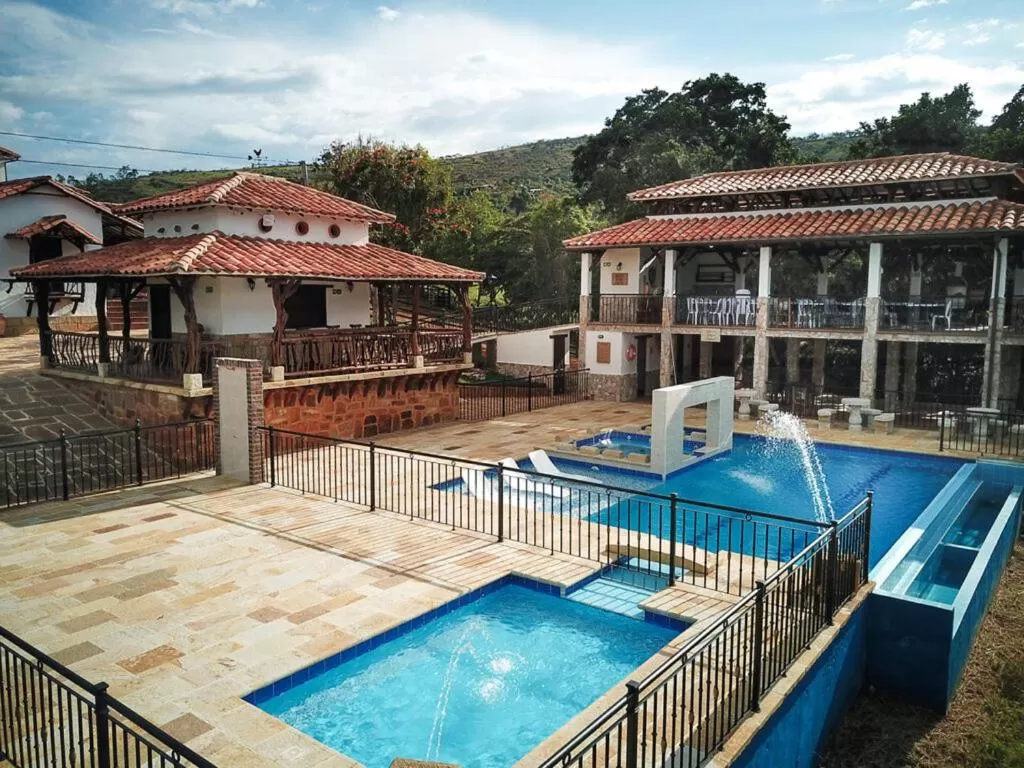 Pool View in Hotel Campestre Ataraxia Barichara