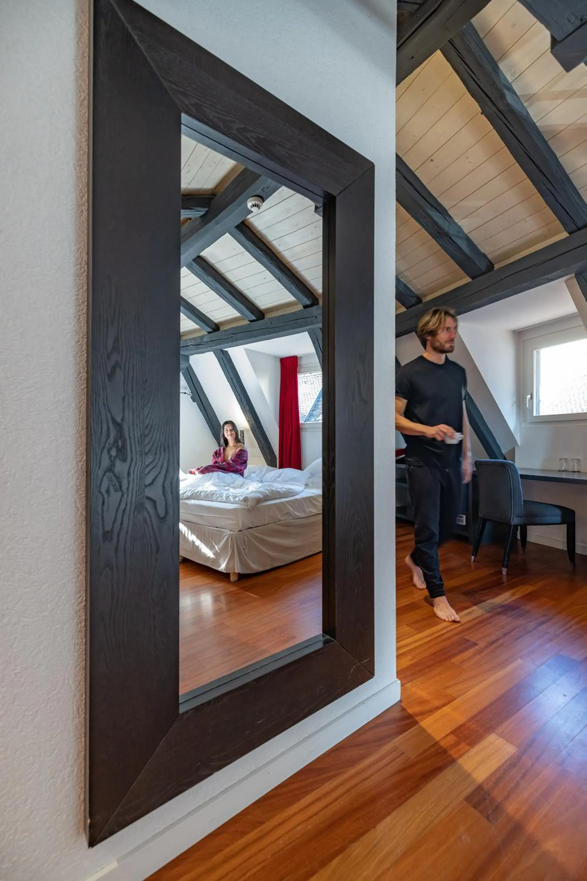 Bed in Tralala Hotel Montreux