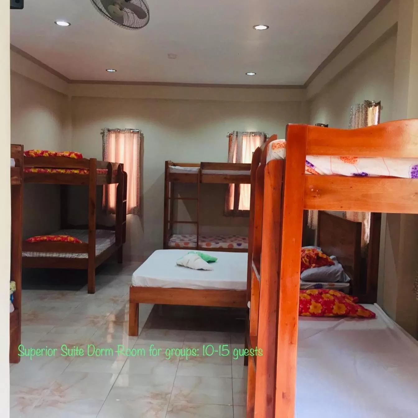 Bed in D's Oceanview Beach Resort