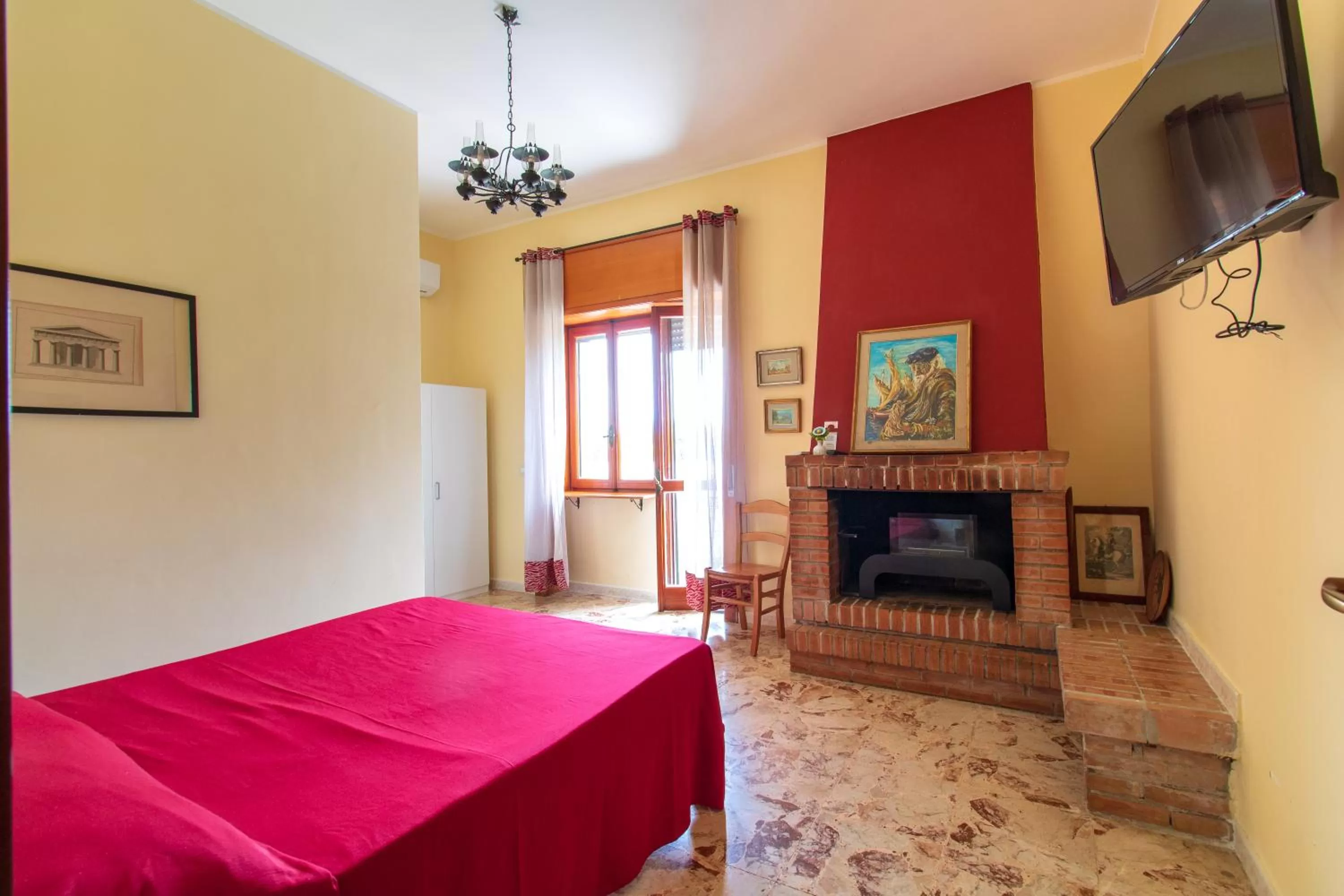 Bed in Villa Nicodemo