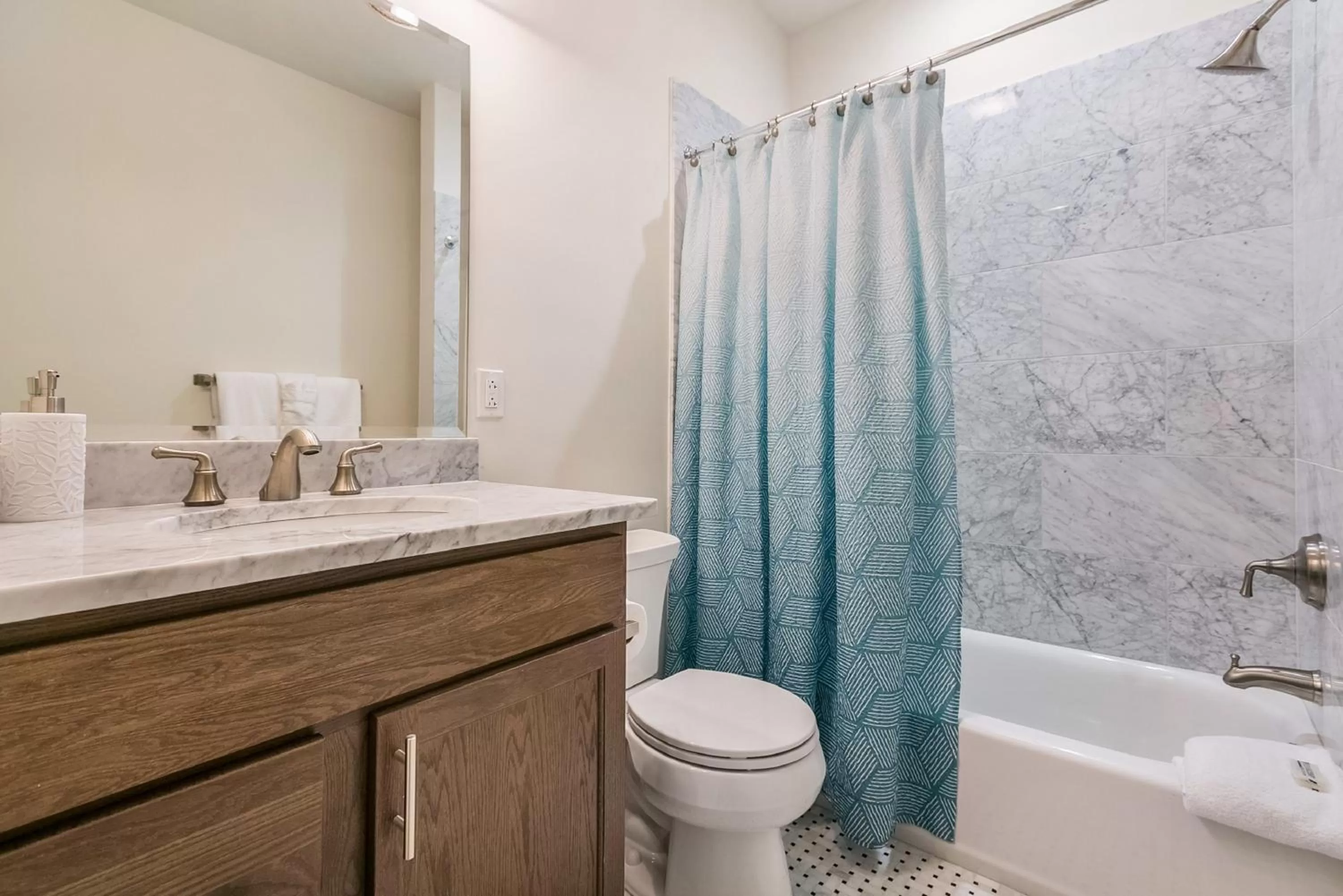 Bathroom in 1 and 2 BR Private Condos Steps Away From French Quarter