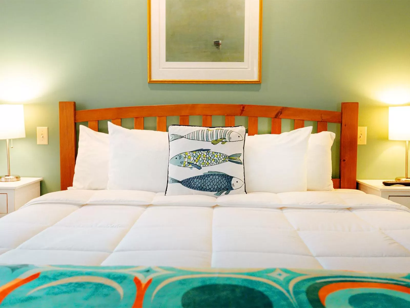 Bed in The Provincetown Hotel at Gabriel's