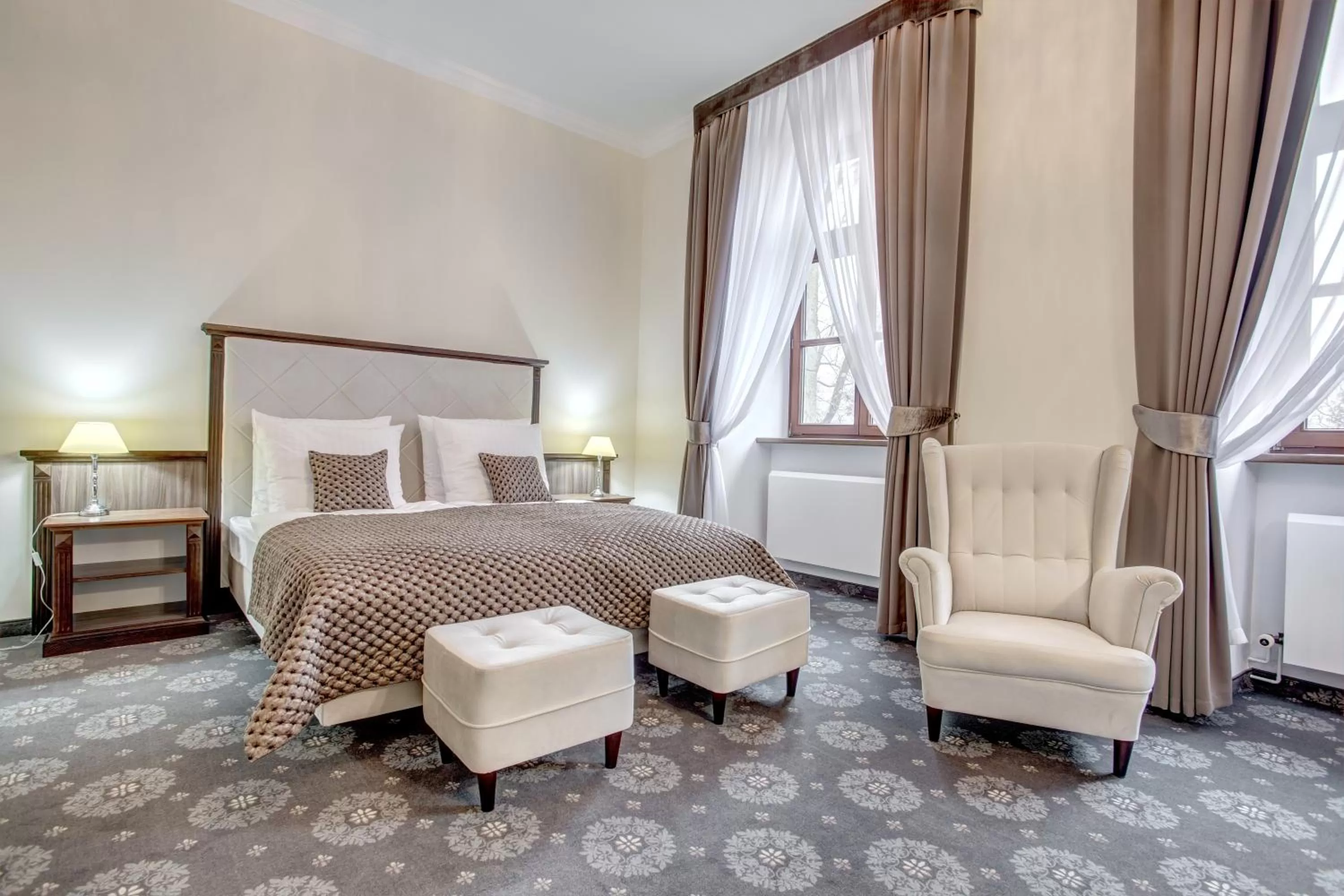 Bedroom, Bed in Hotel Książ