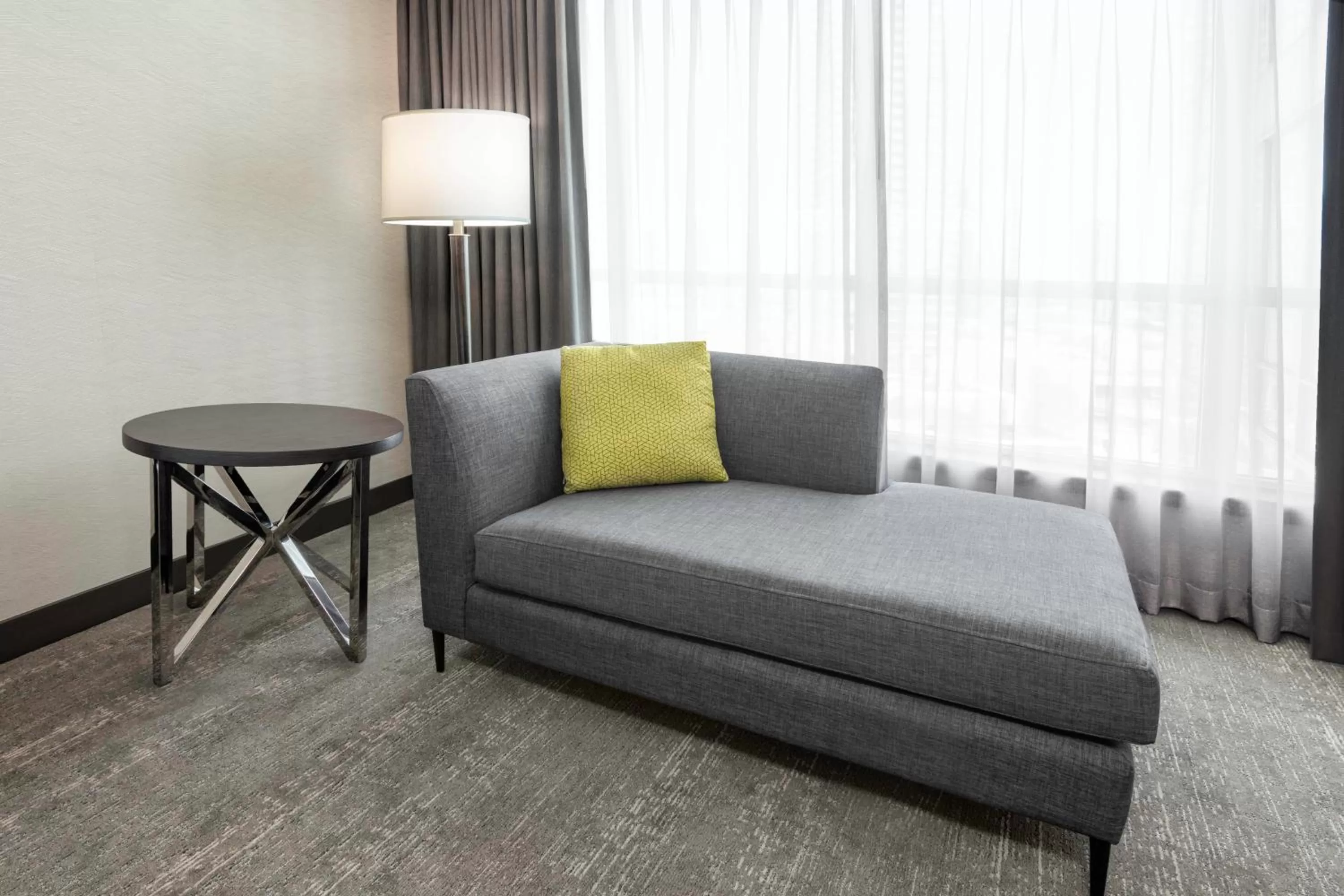 Living room in Hilton Vancouver Metrotown