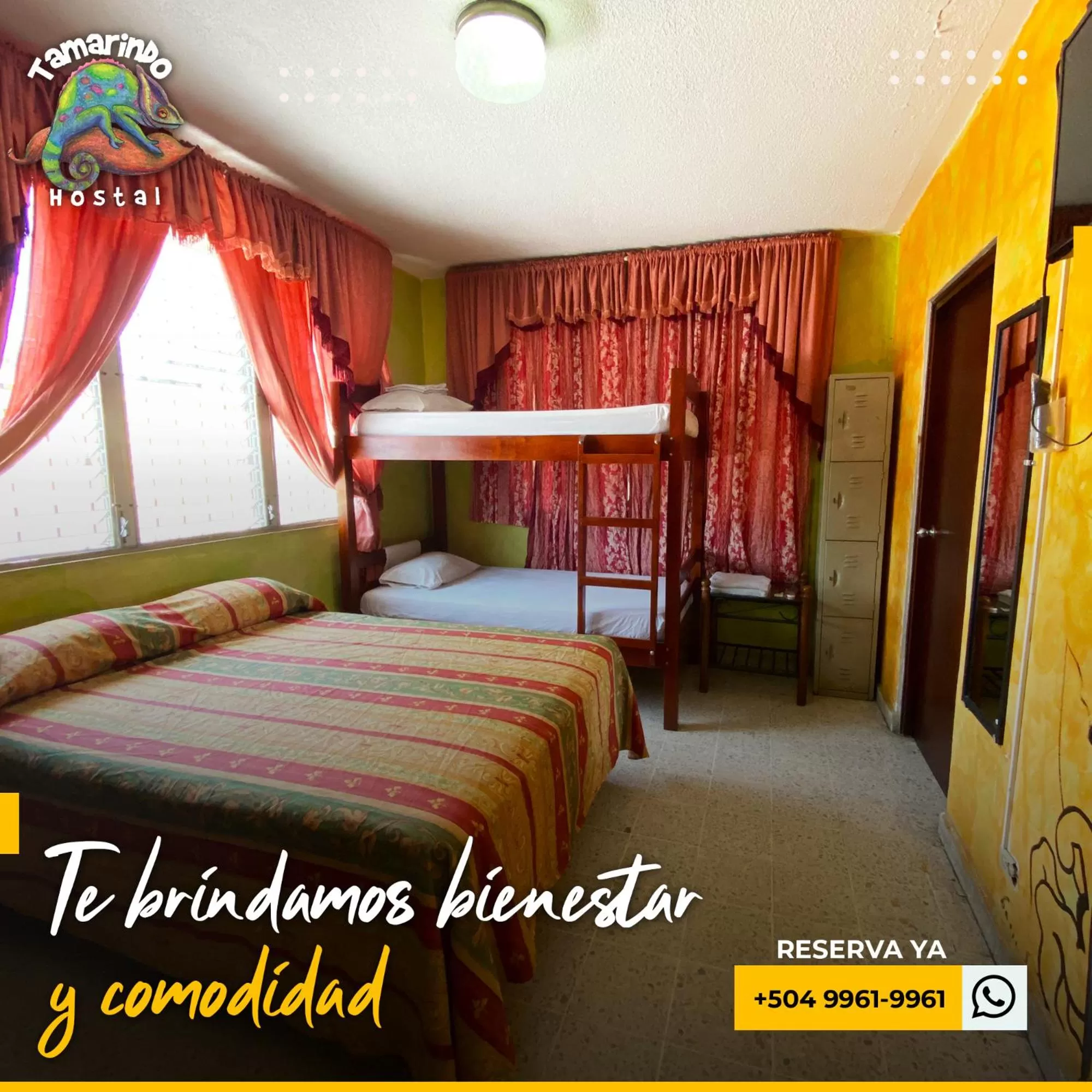 Bed in Tamarindo Hostel